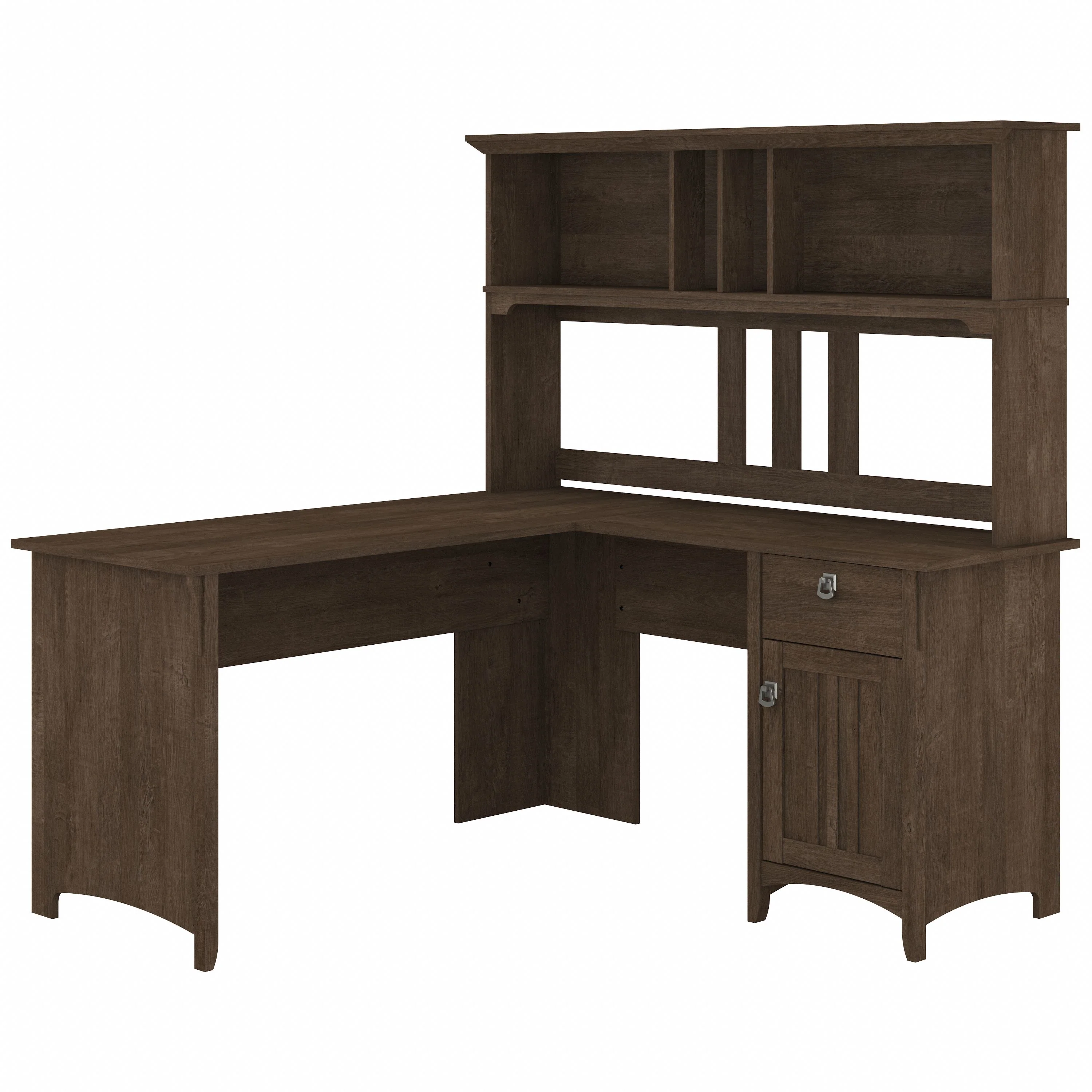 Salinas 60W L Shaped Desk with Hutch