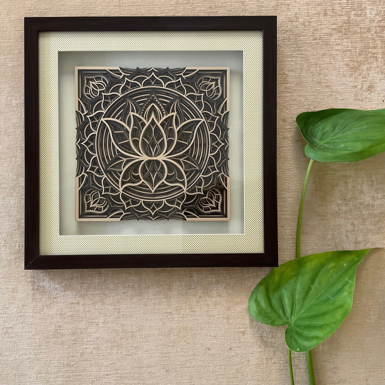 Lotus Wooden Mandala Wall Decor - Wall hanging