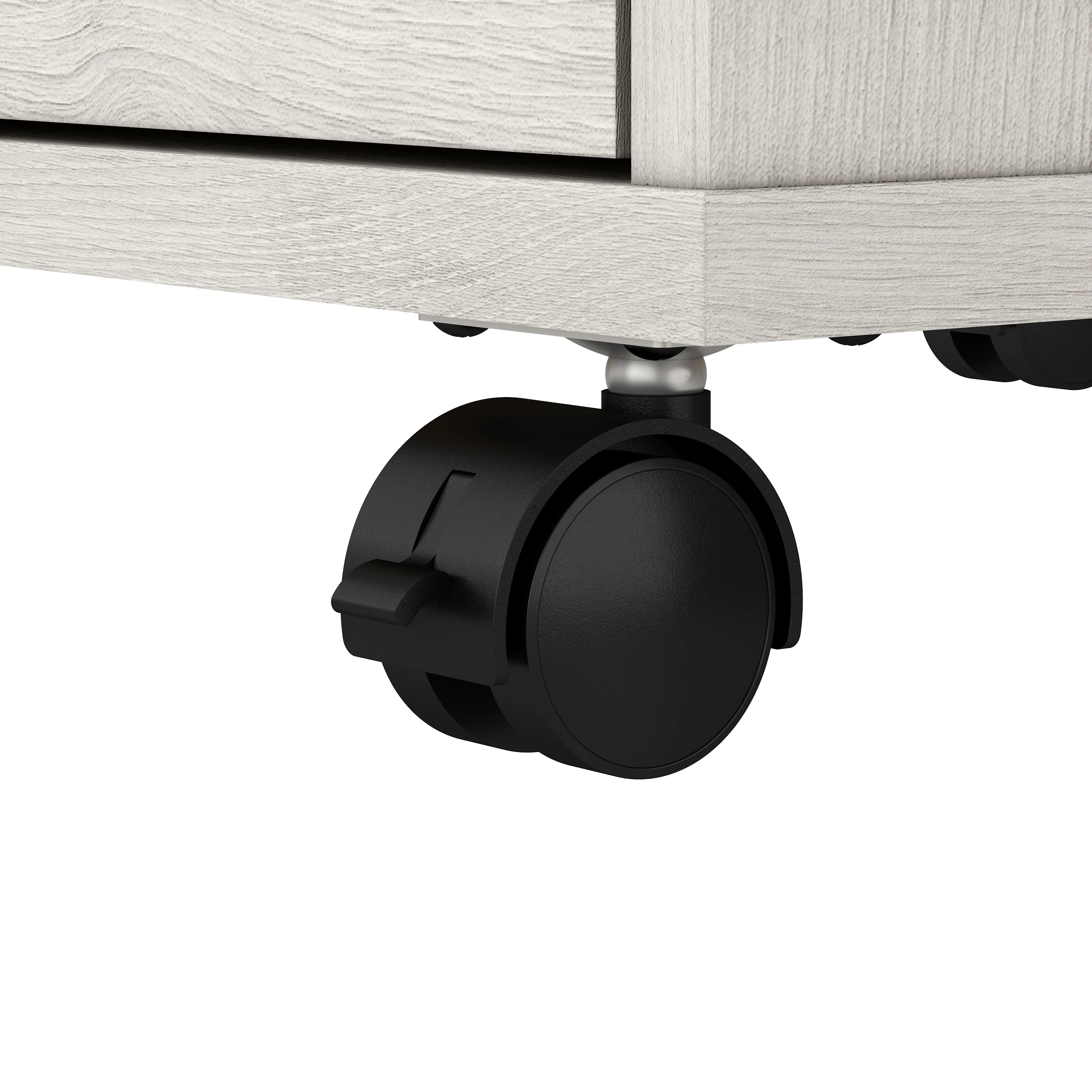 Key West 60W L Shaped Desk with 2 Drawer Mobile File Cabinet