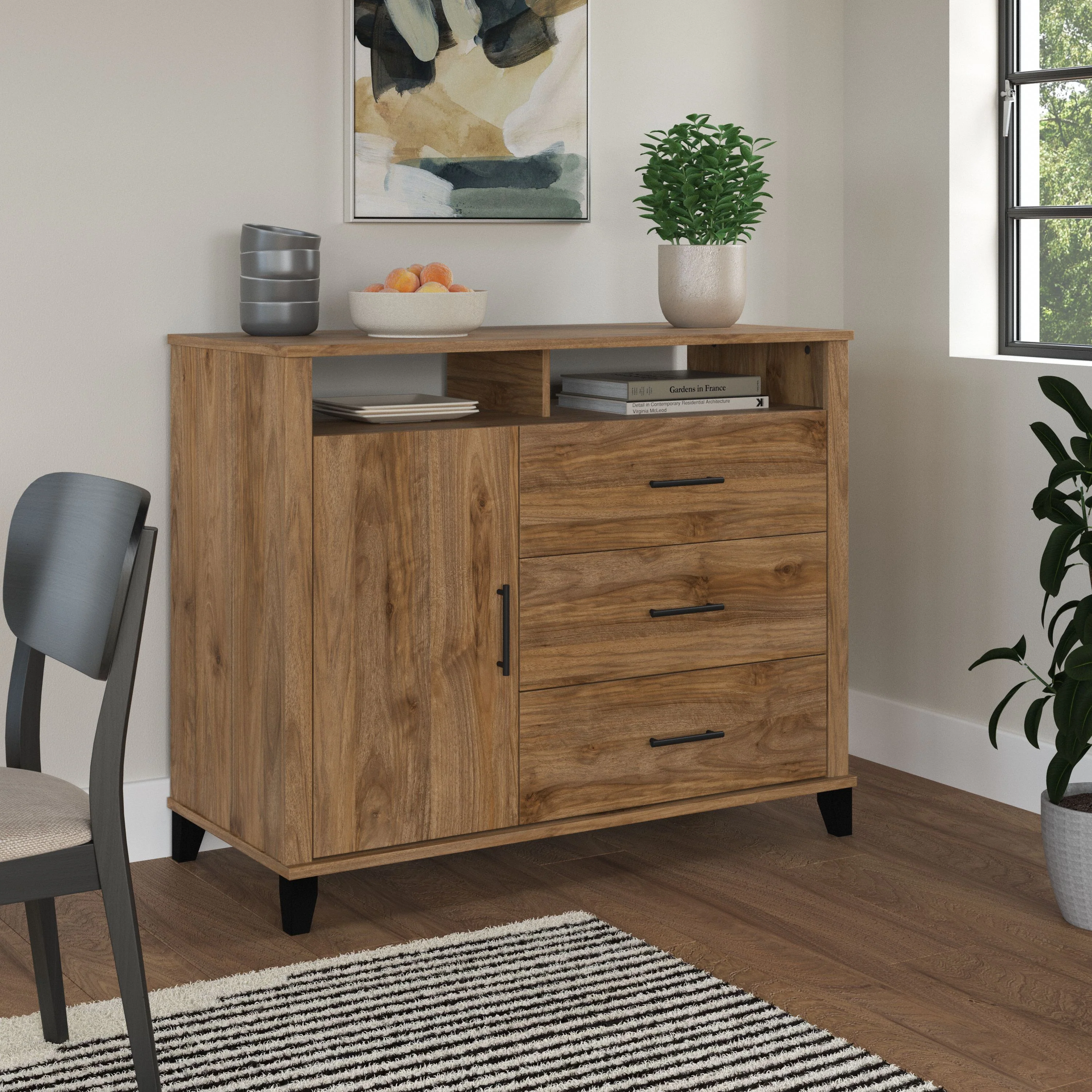 Somerset Tall Sideboard Buffet Cabinet