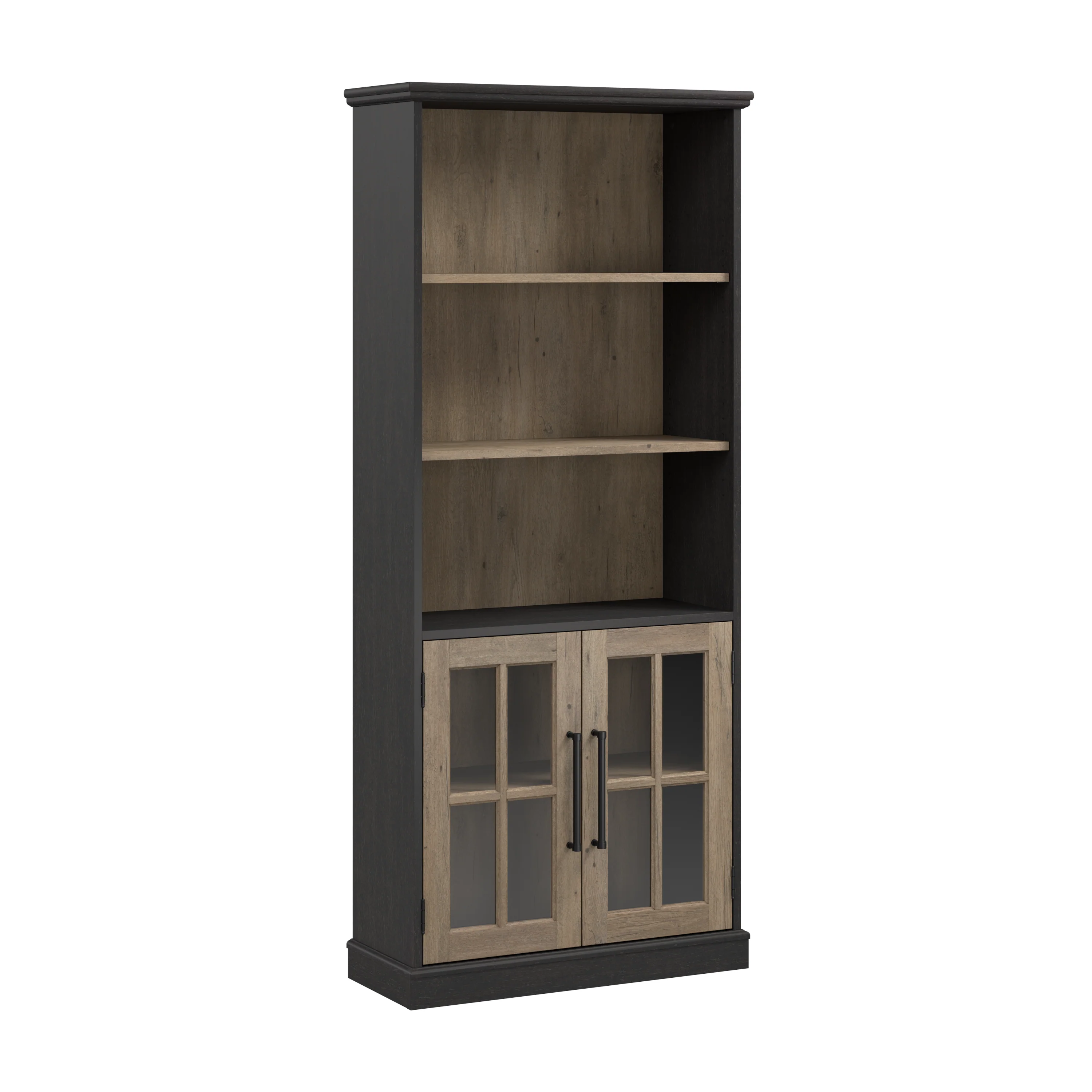 Westbrook 5 Shelf Bookcase with Glass Doors