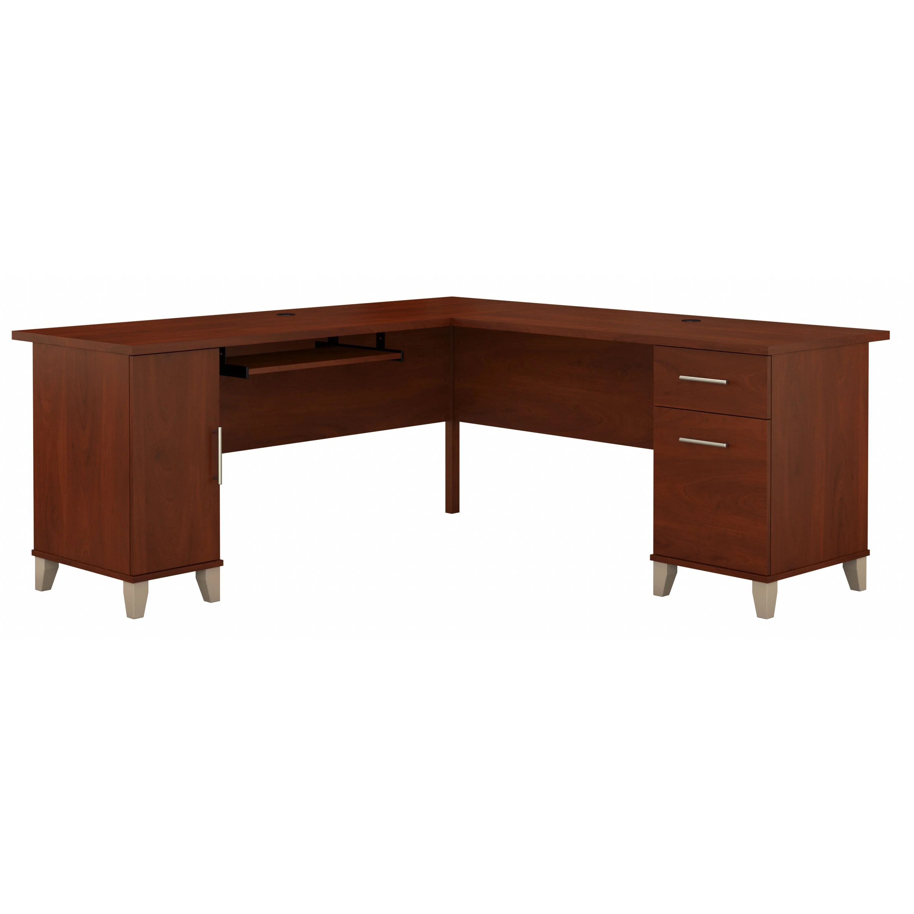 Somerset 72W L Shaped Desk with Storage