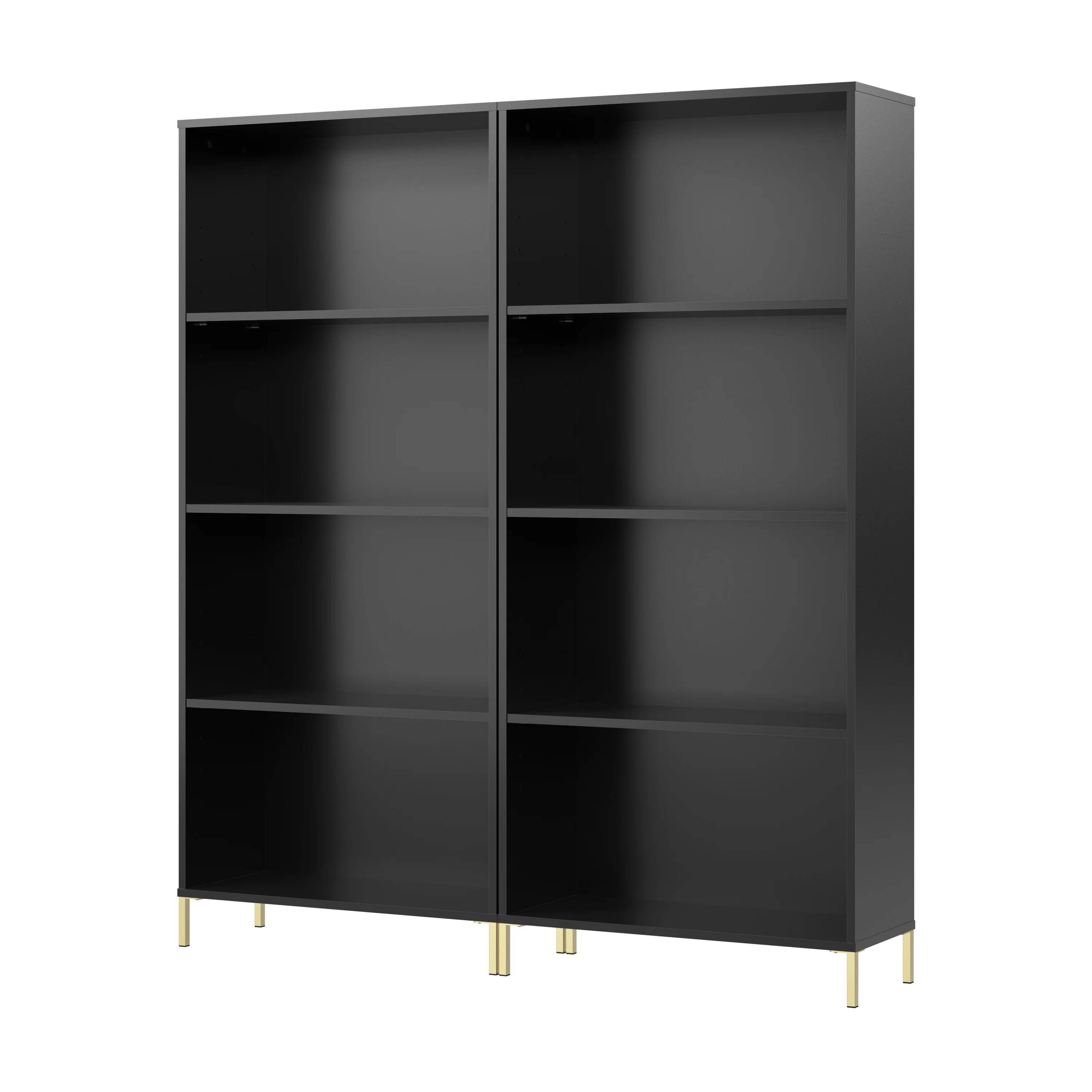 Soho 4 Shelf Bookcase - Set of 2
