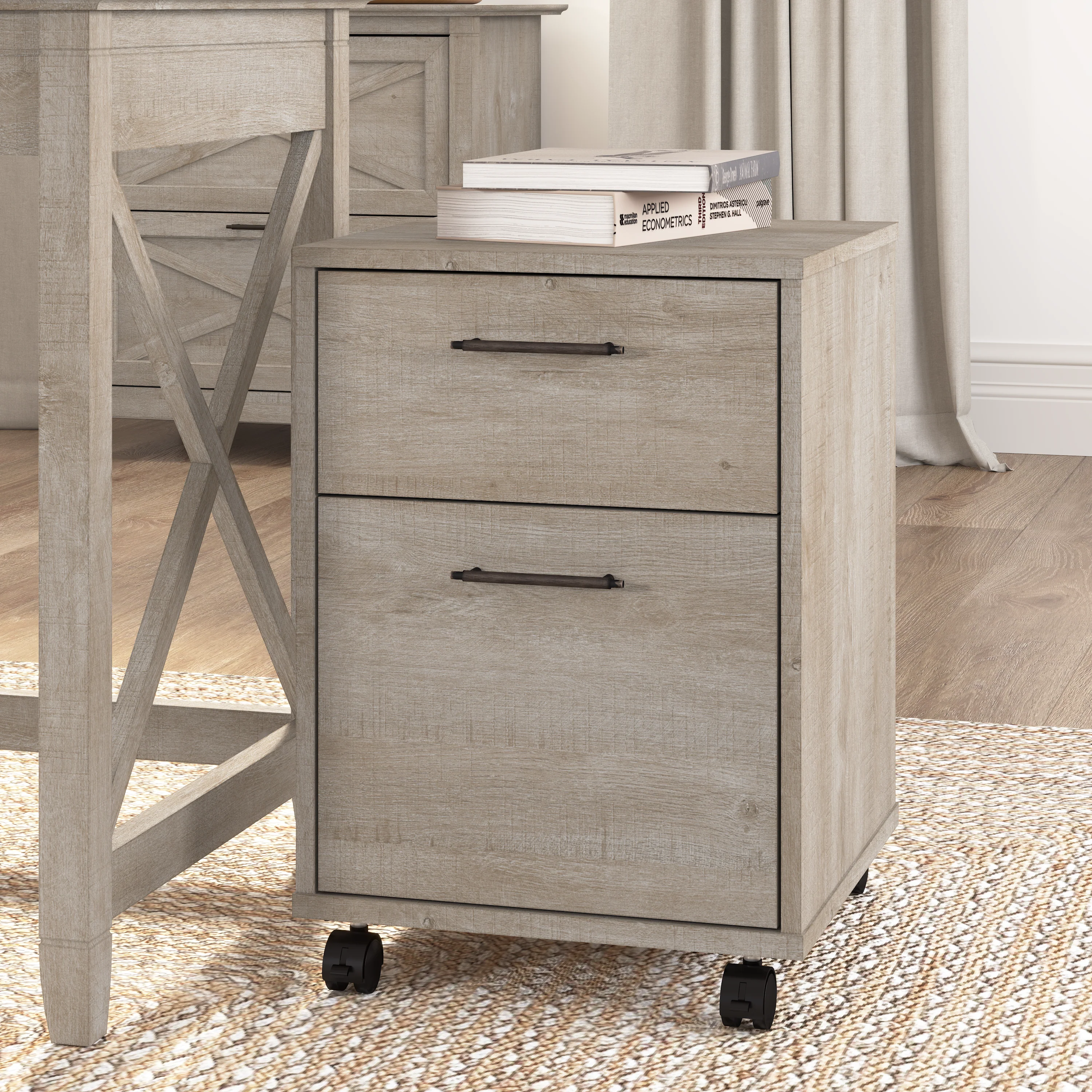 Key West 2 Drawer Mobile File Cabinet