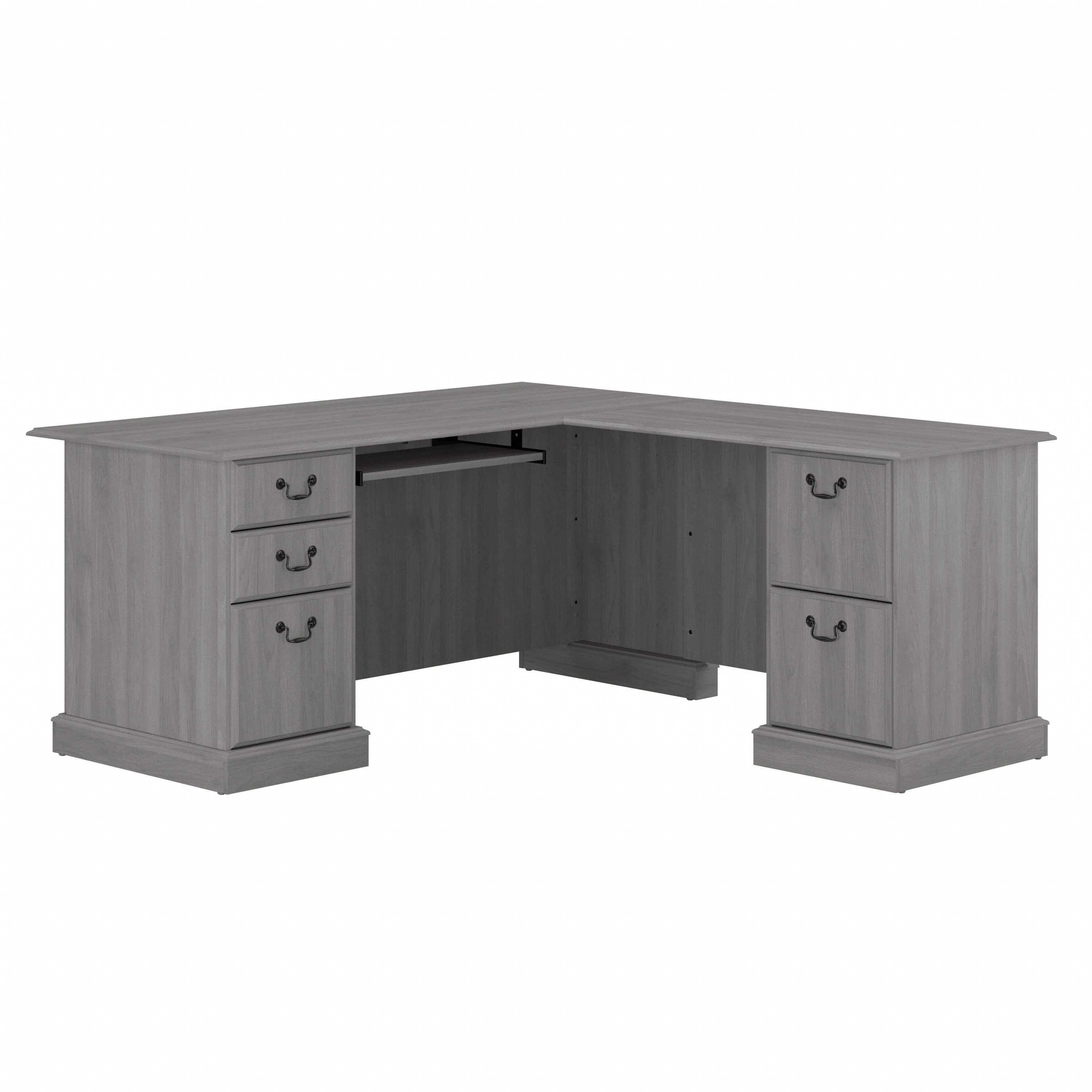 Saratoga L Shaped Computer Desk with Drawers