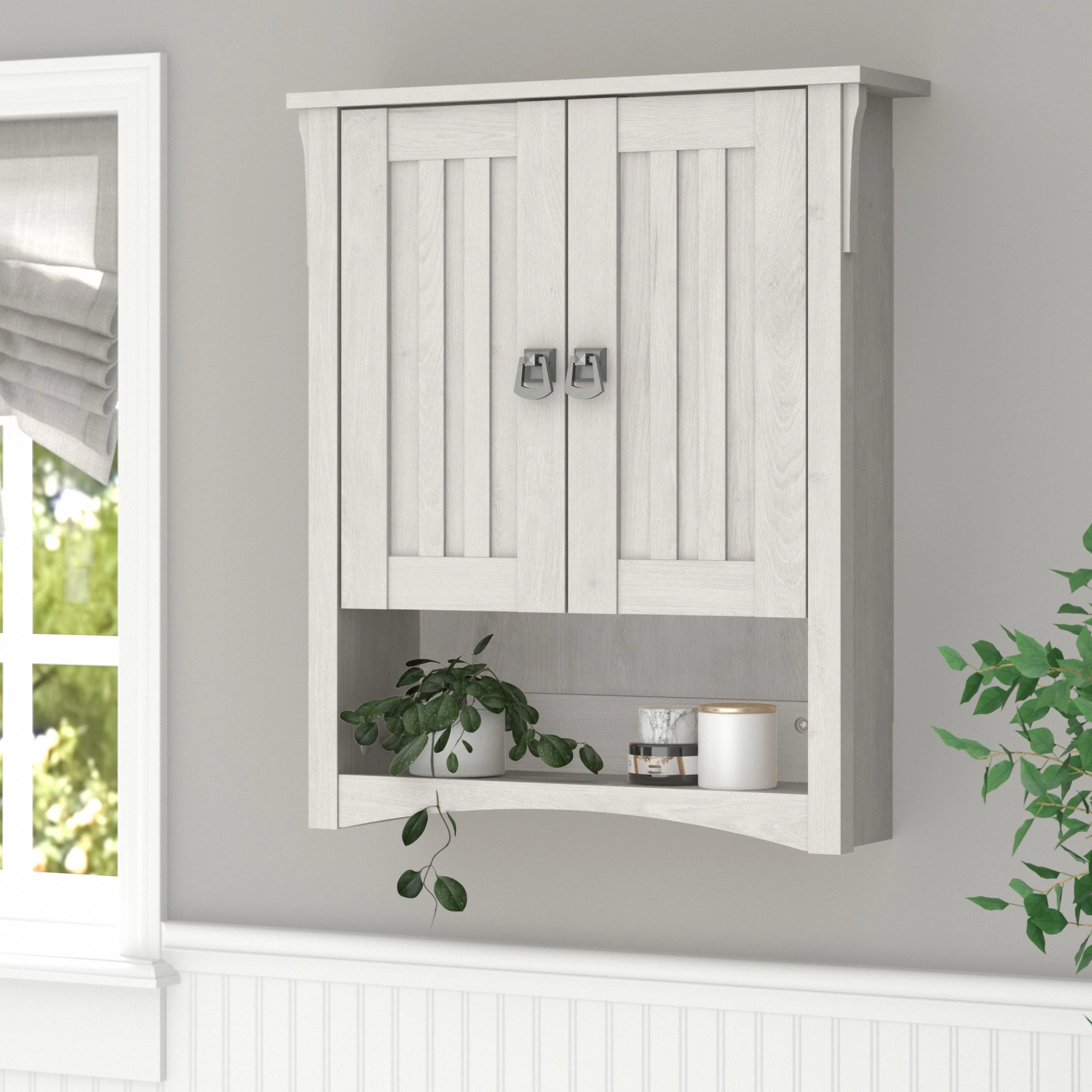 Salinas Bathroom Wall Cabinet with Doors