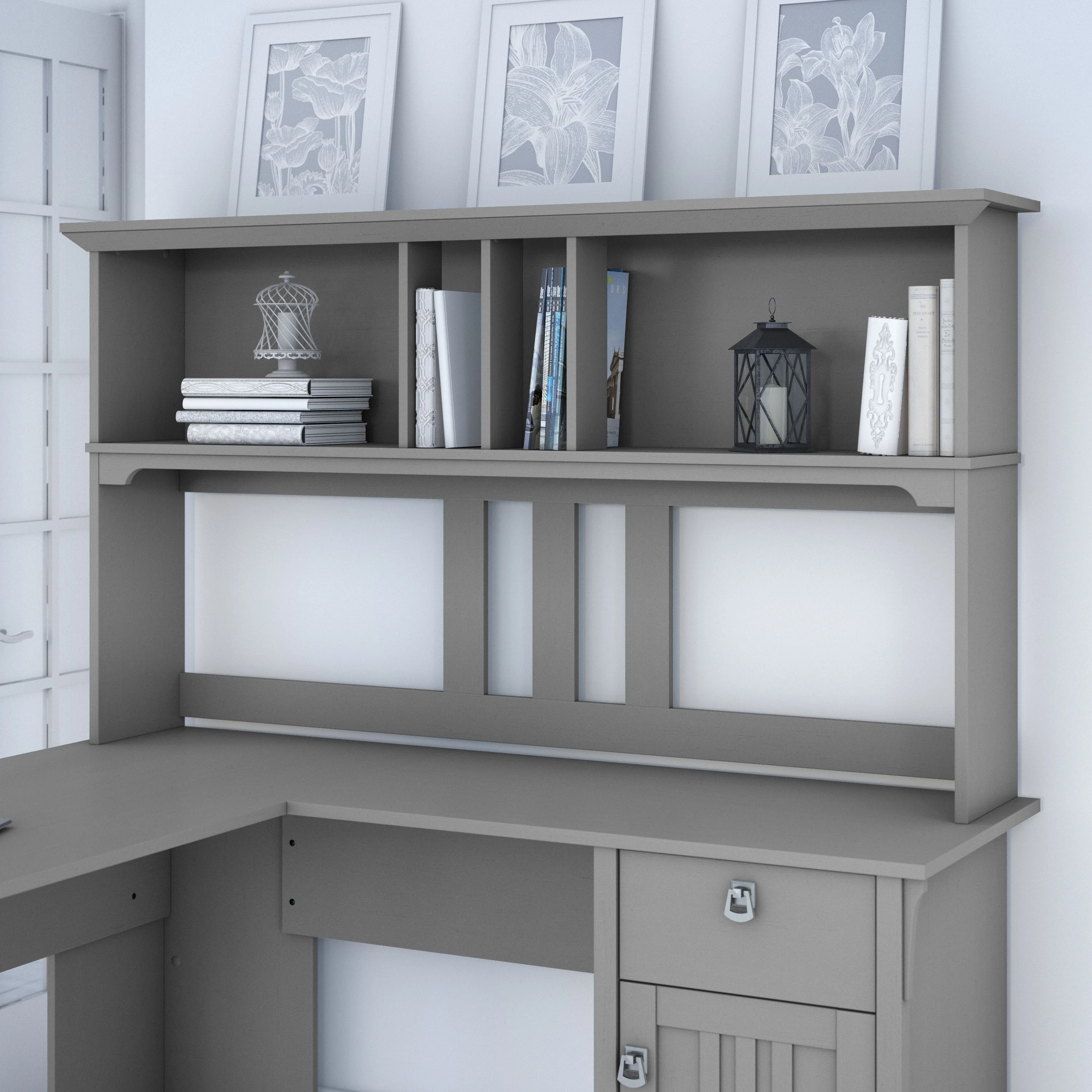 Salinas 60W Hutch for L Shaped Desk