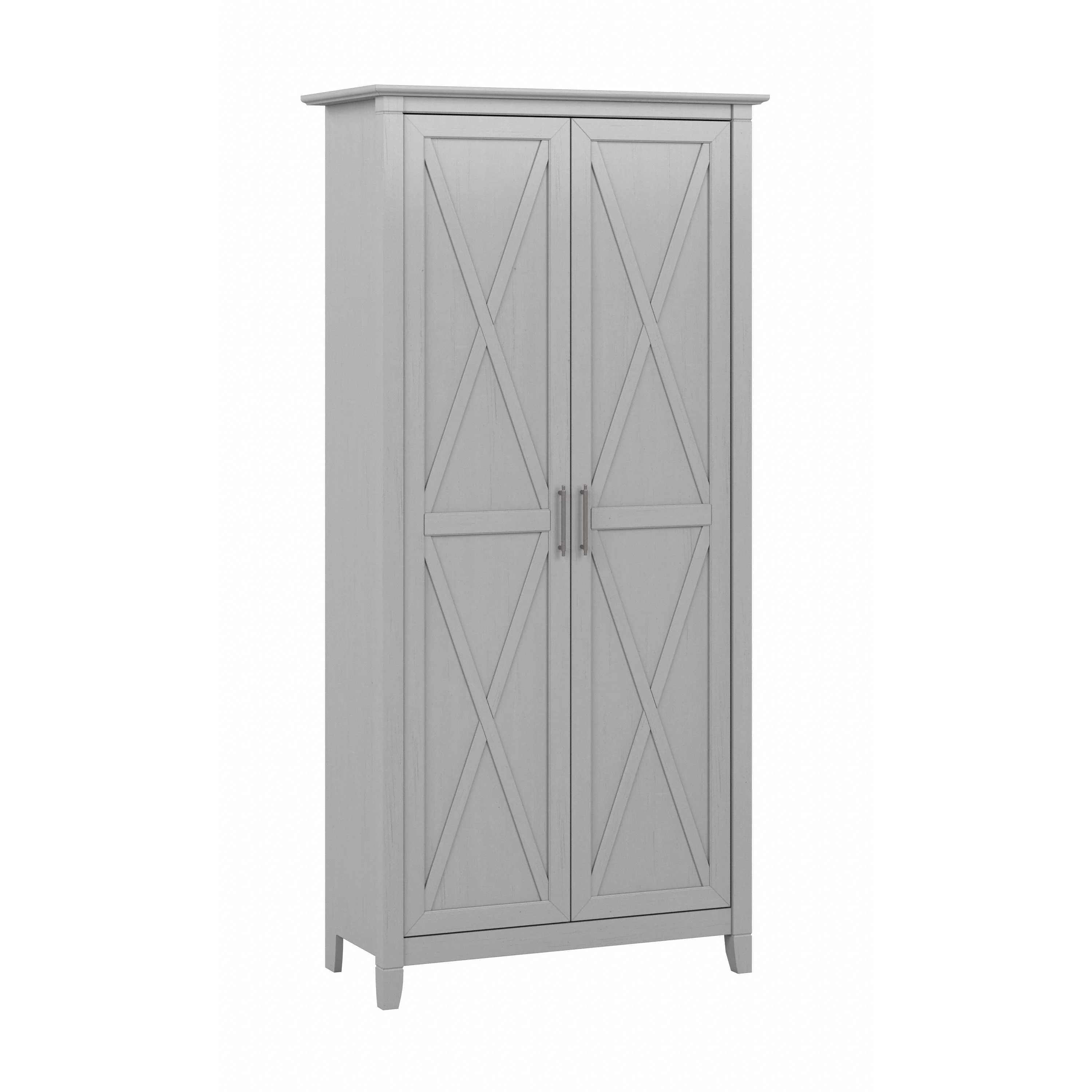 Key West Tall Storage Cabinet with Doors and Shelves