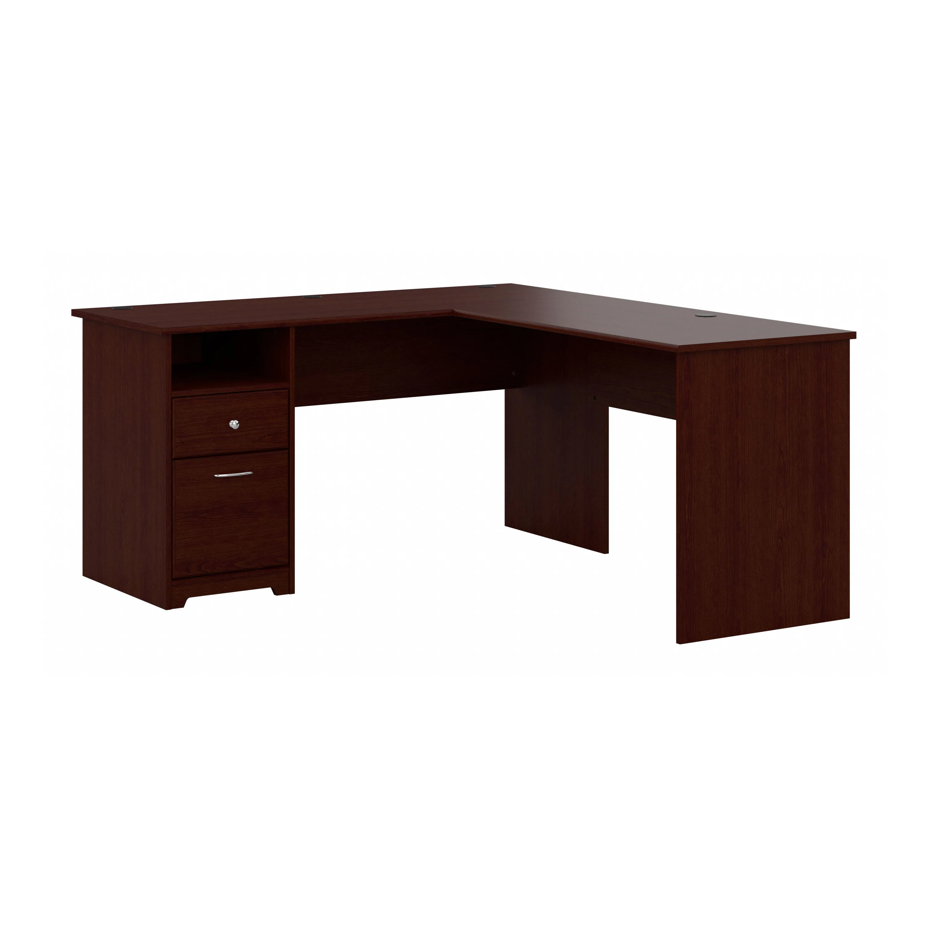 Cabot 60W L Shaped Computer Desk with Drawers