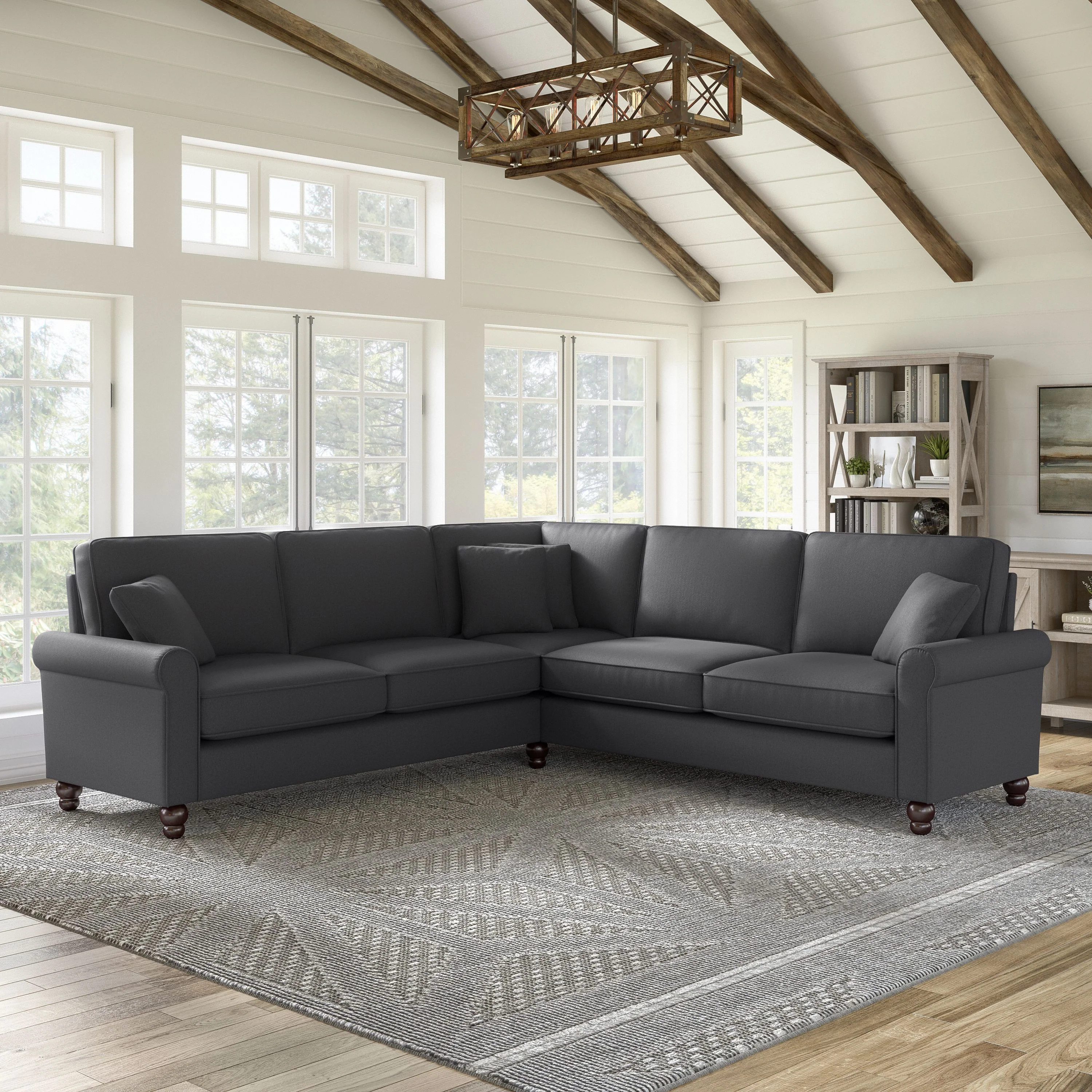 Hudson 99W L Shaped Sectional Couch
