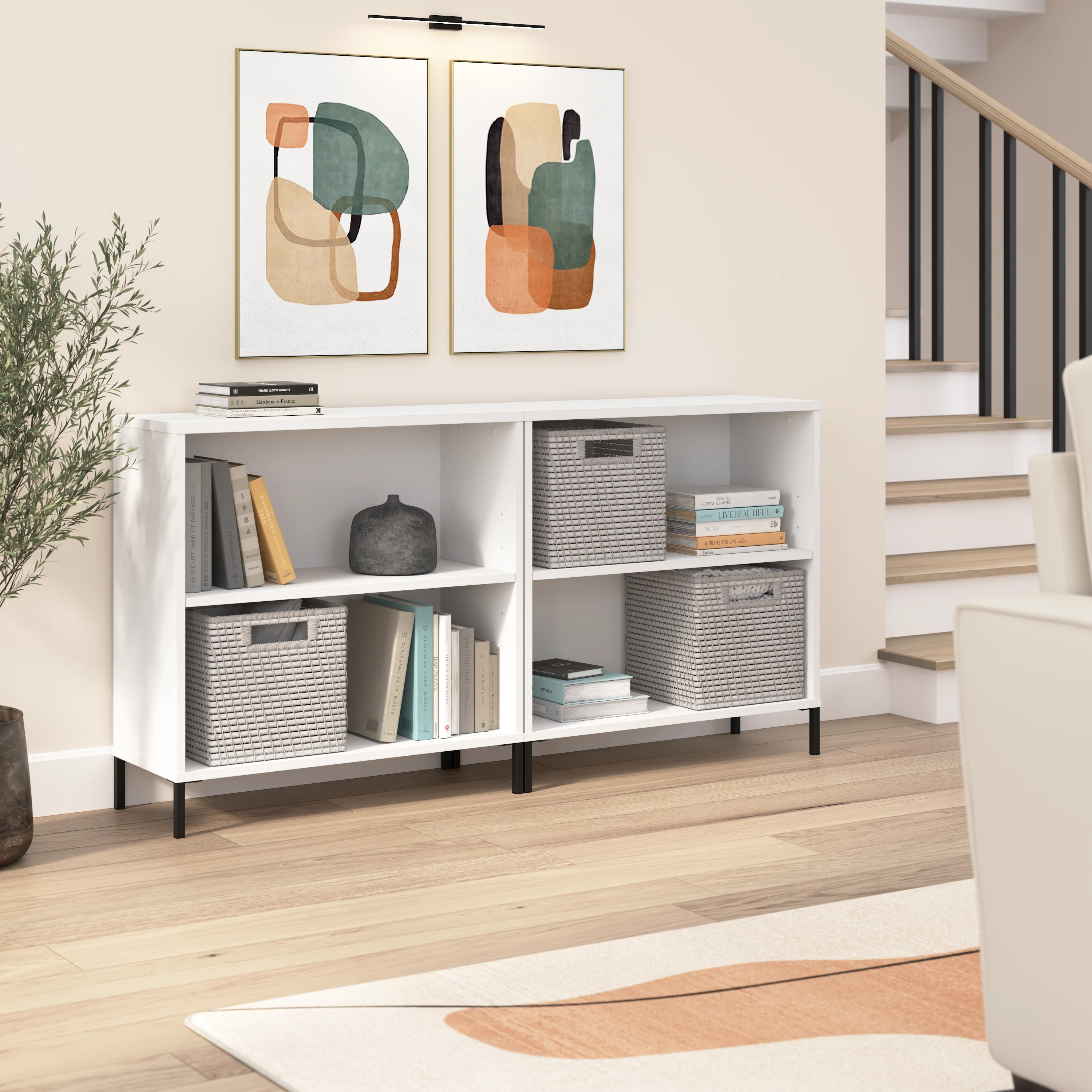 Essence 2 Shelf Bookcase - Set of 2