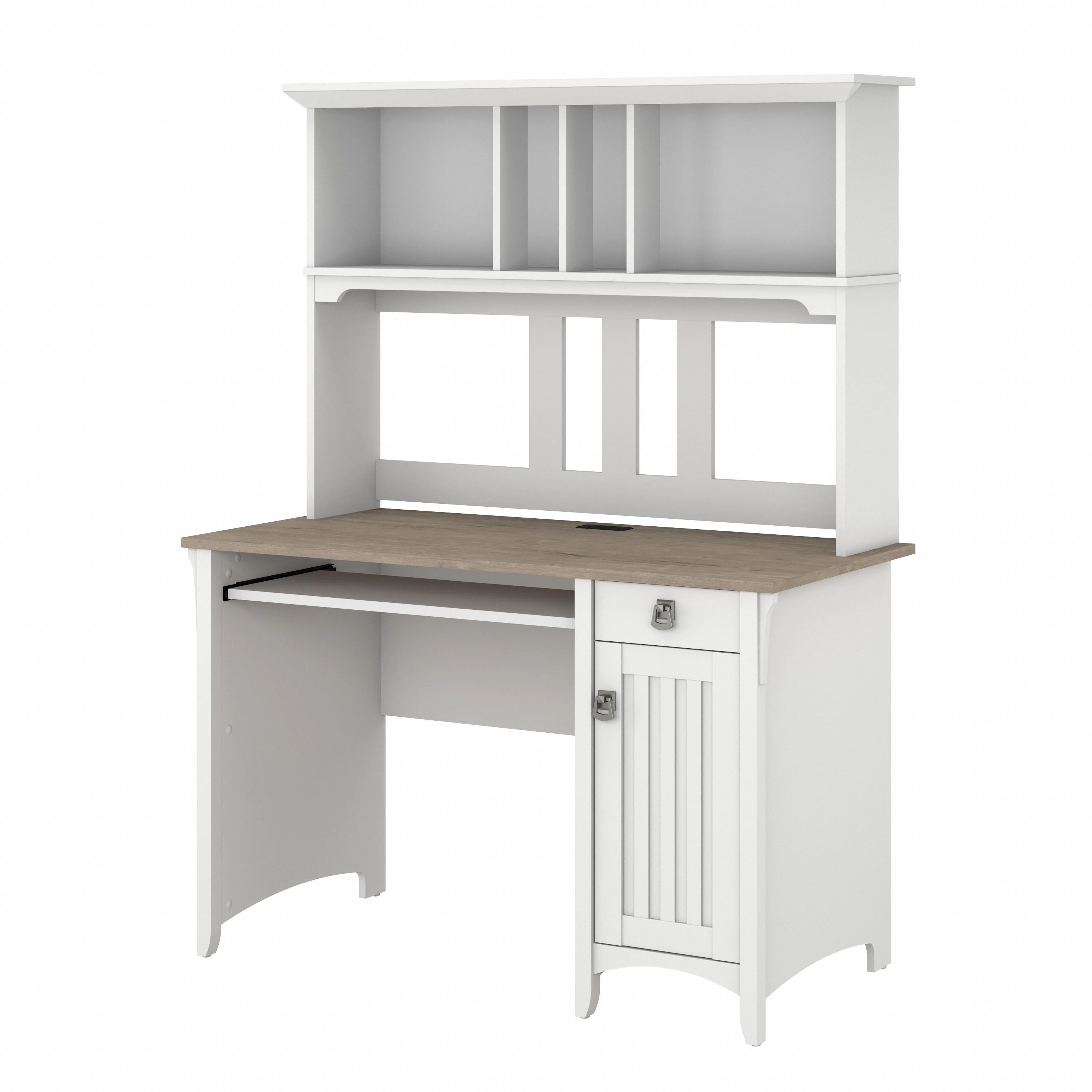 Salinas Small Computer Desk with Hutch