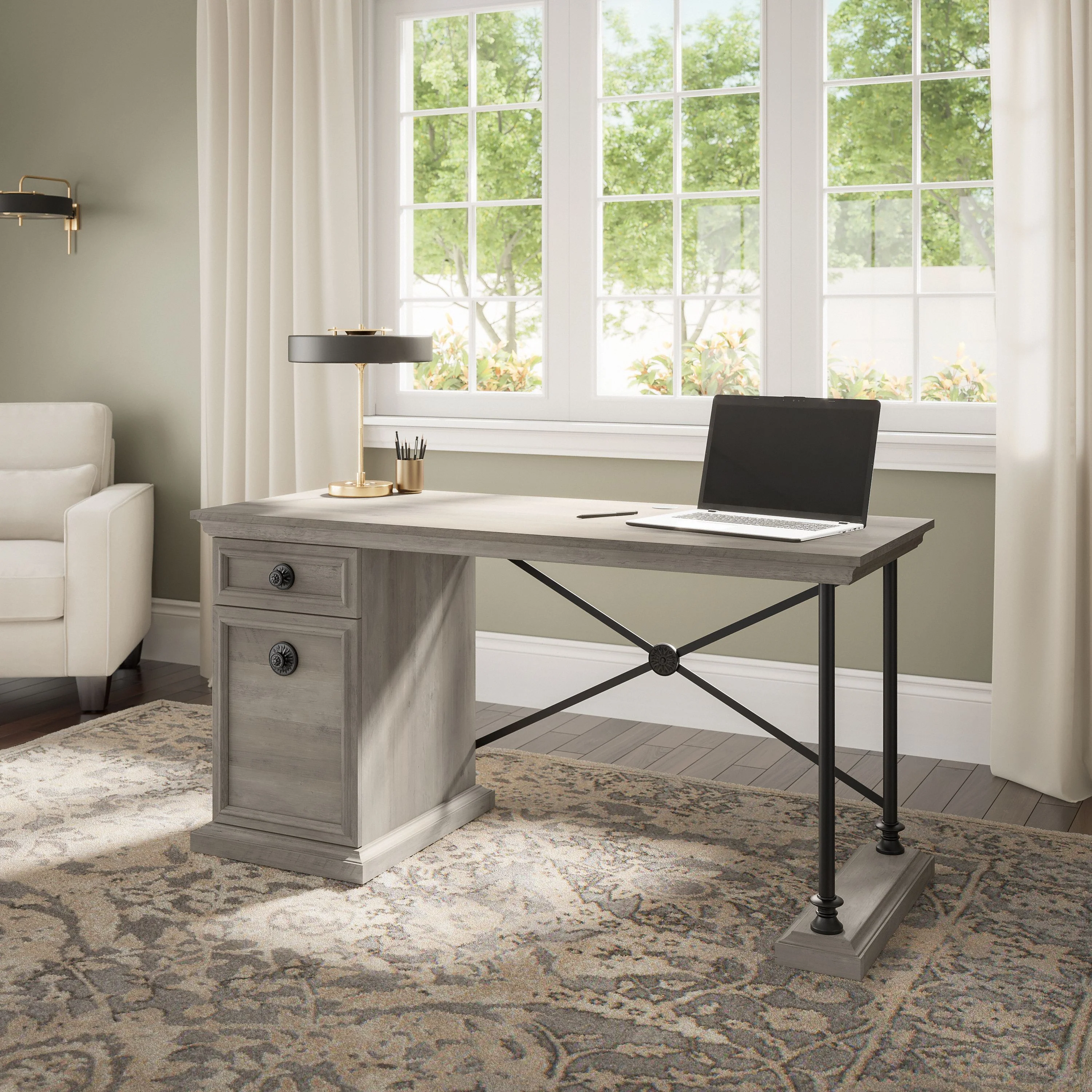 Coliseum 60W Designer Desk with Storage