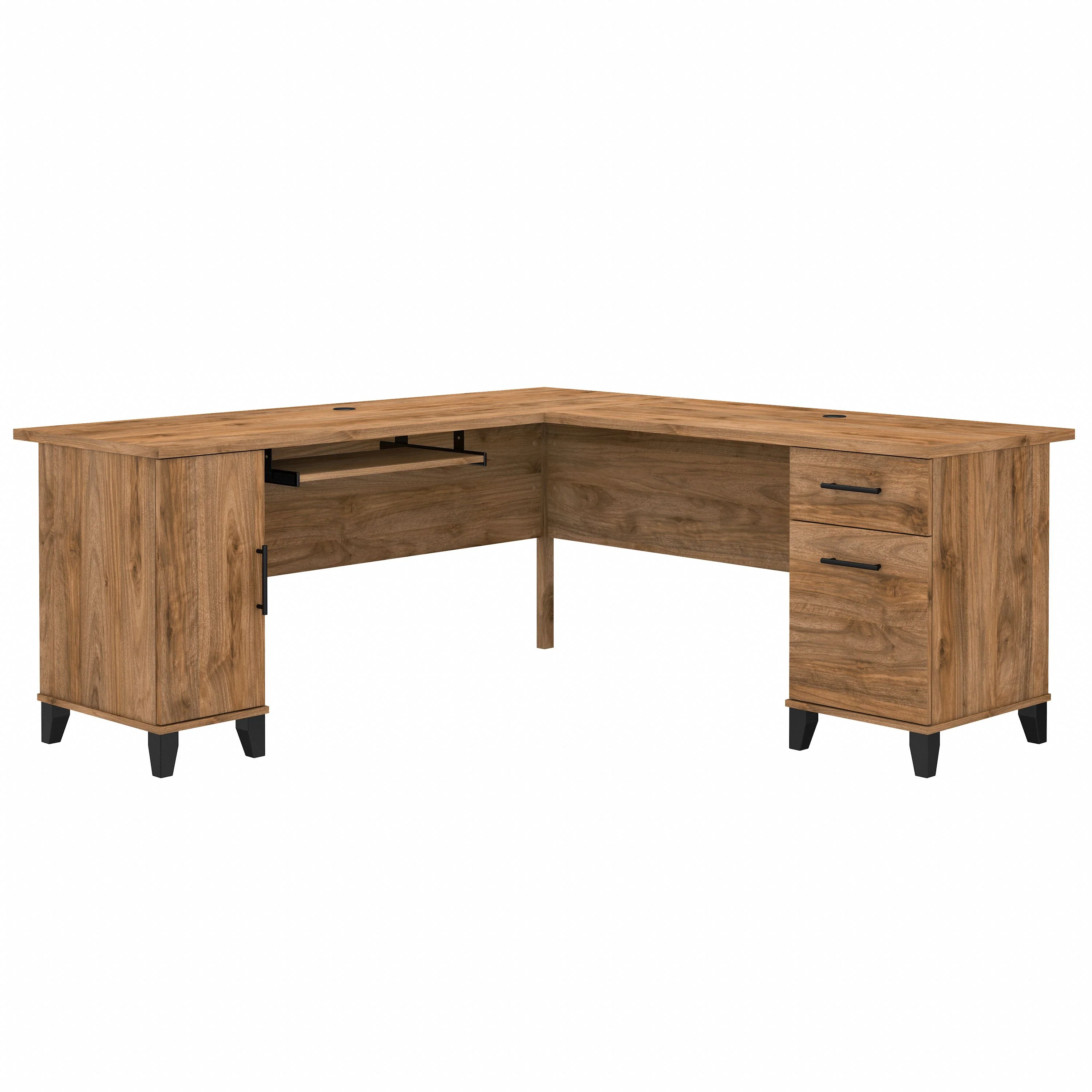Somerset 72W L Shaped Desk with Storage