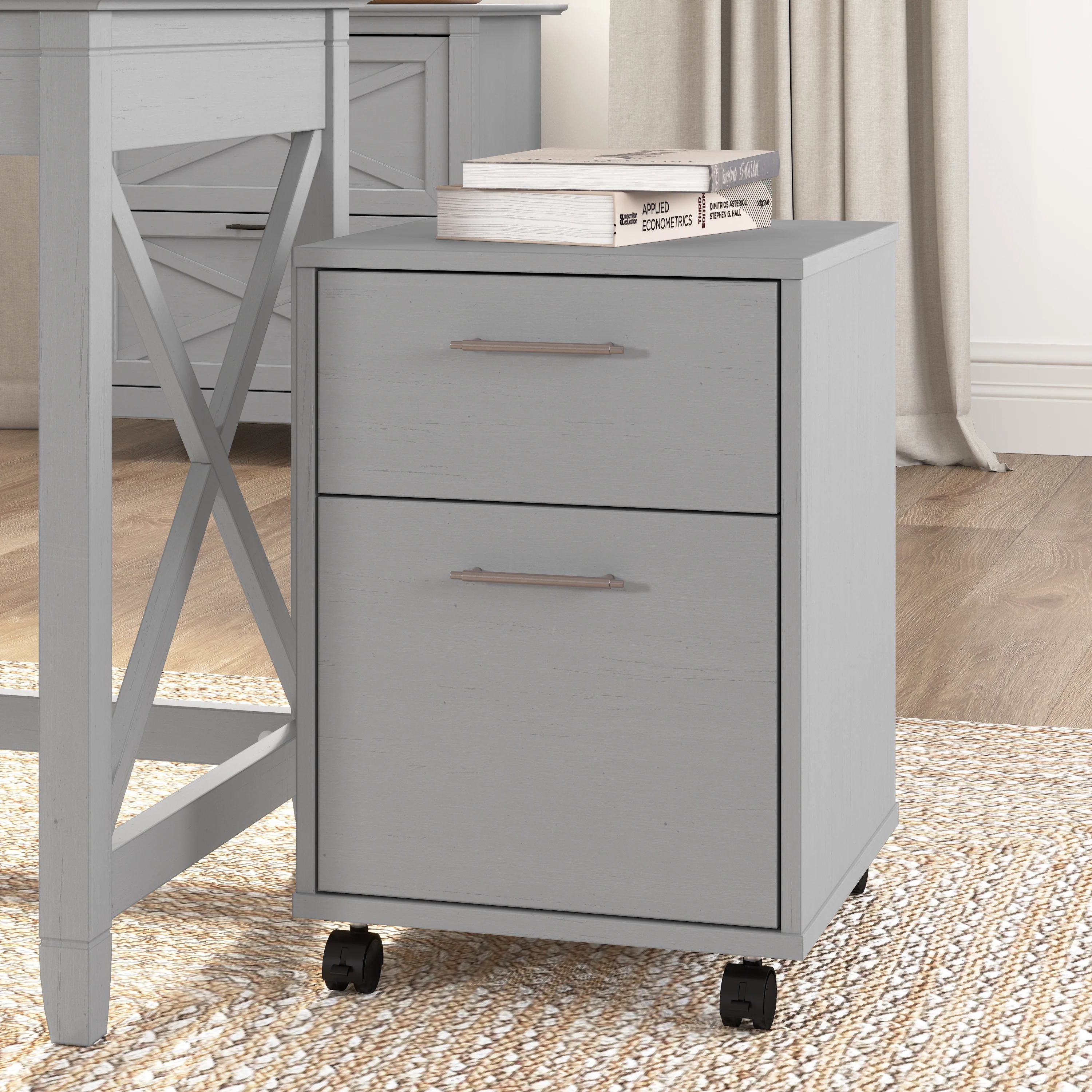 Key West 2 Drawer Mobile File Cabinet
