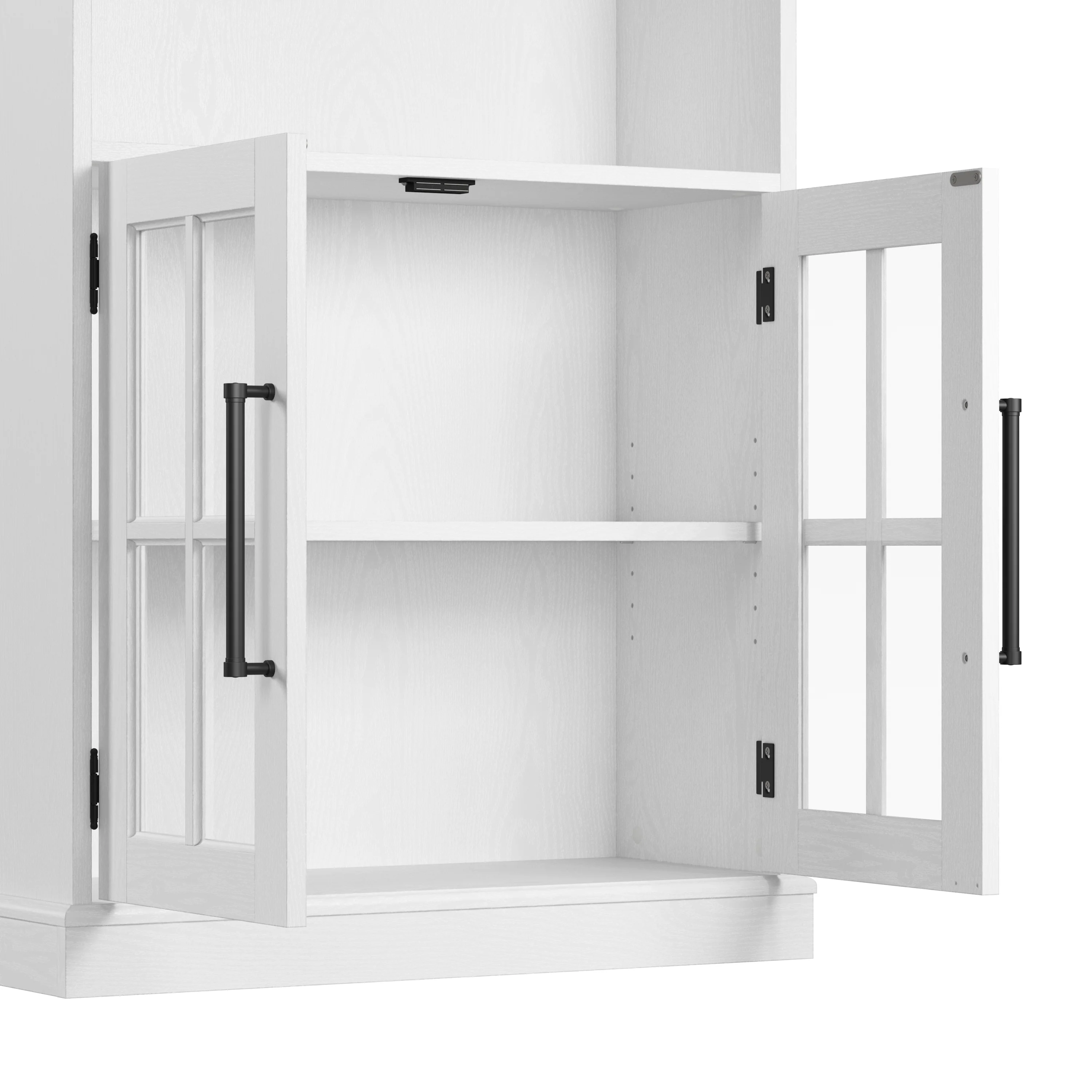 Westbrook 5 Shelf Bookcase with Glass Doors