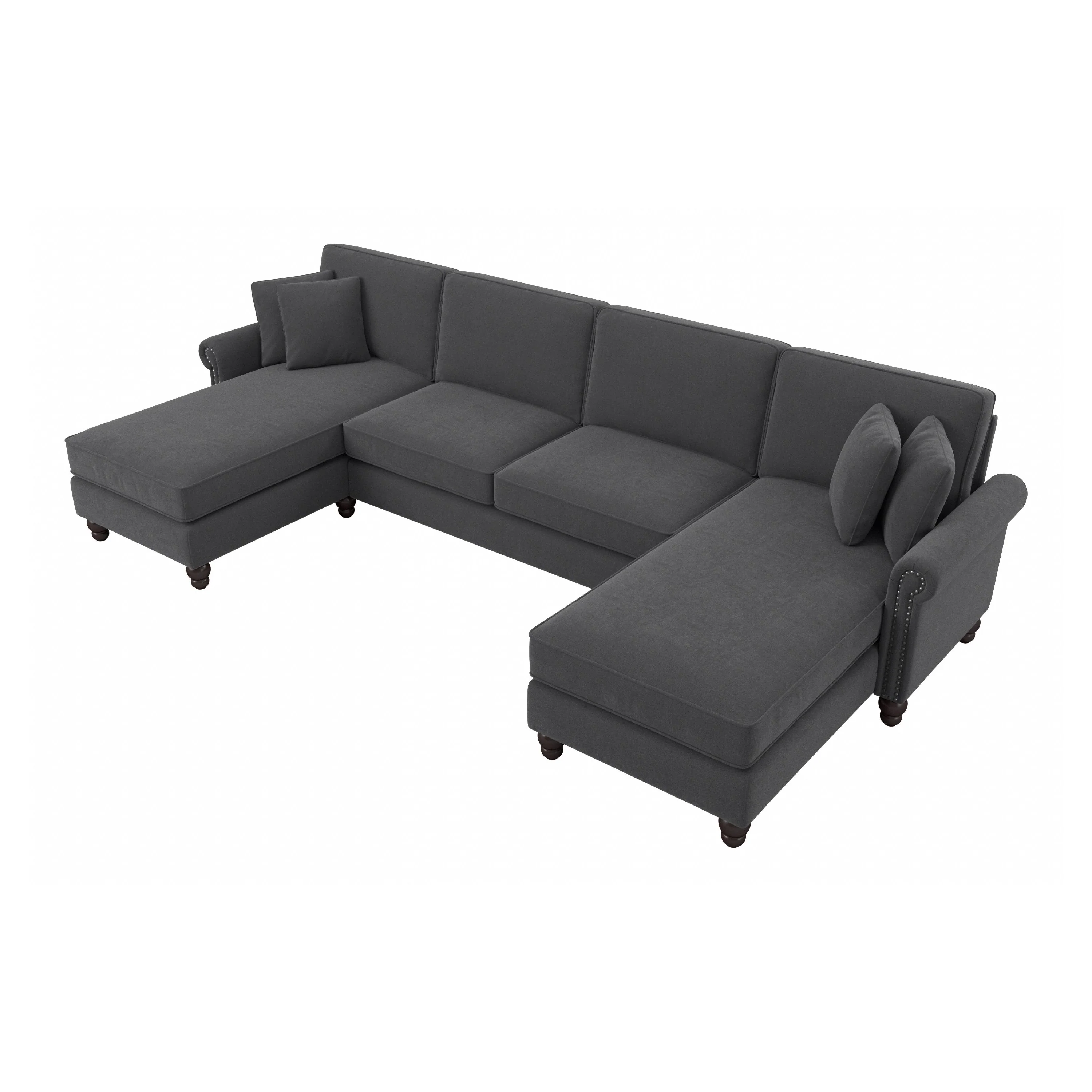 Coventry 131W Sectional Couch with Double Chaise Lounge