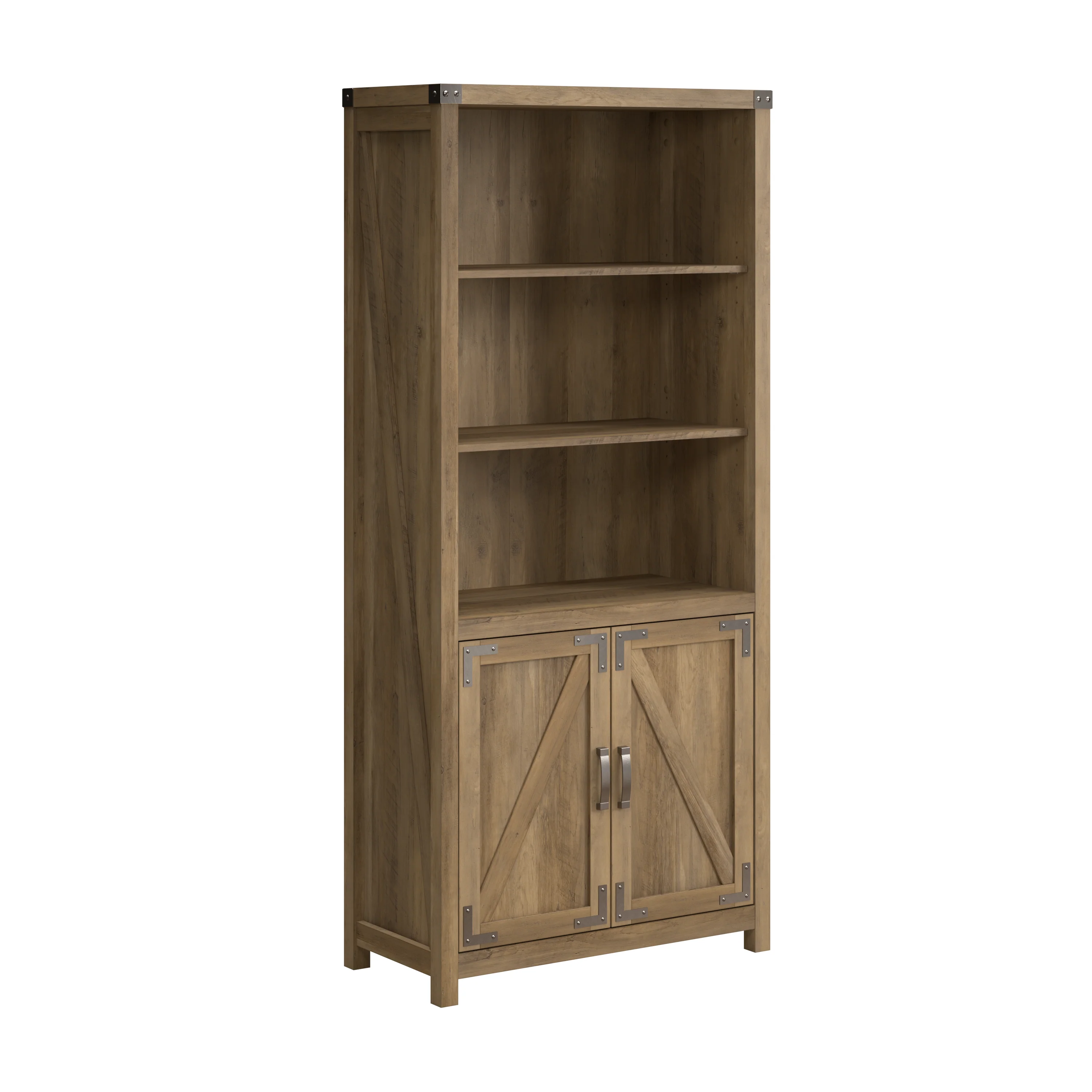 Knoxville Tall 5 Shelf Bookcase with Doors