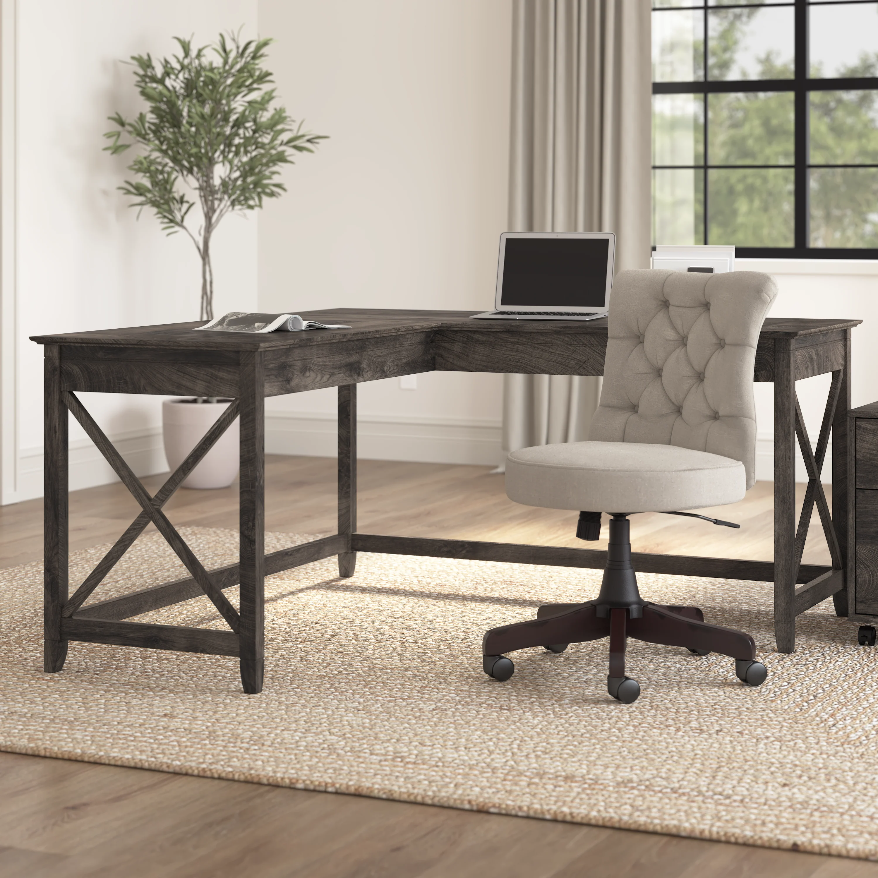 Key West 60W L Shaped Desk