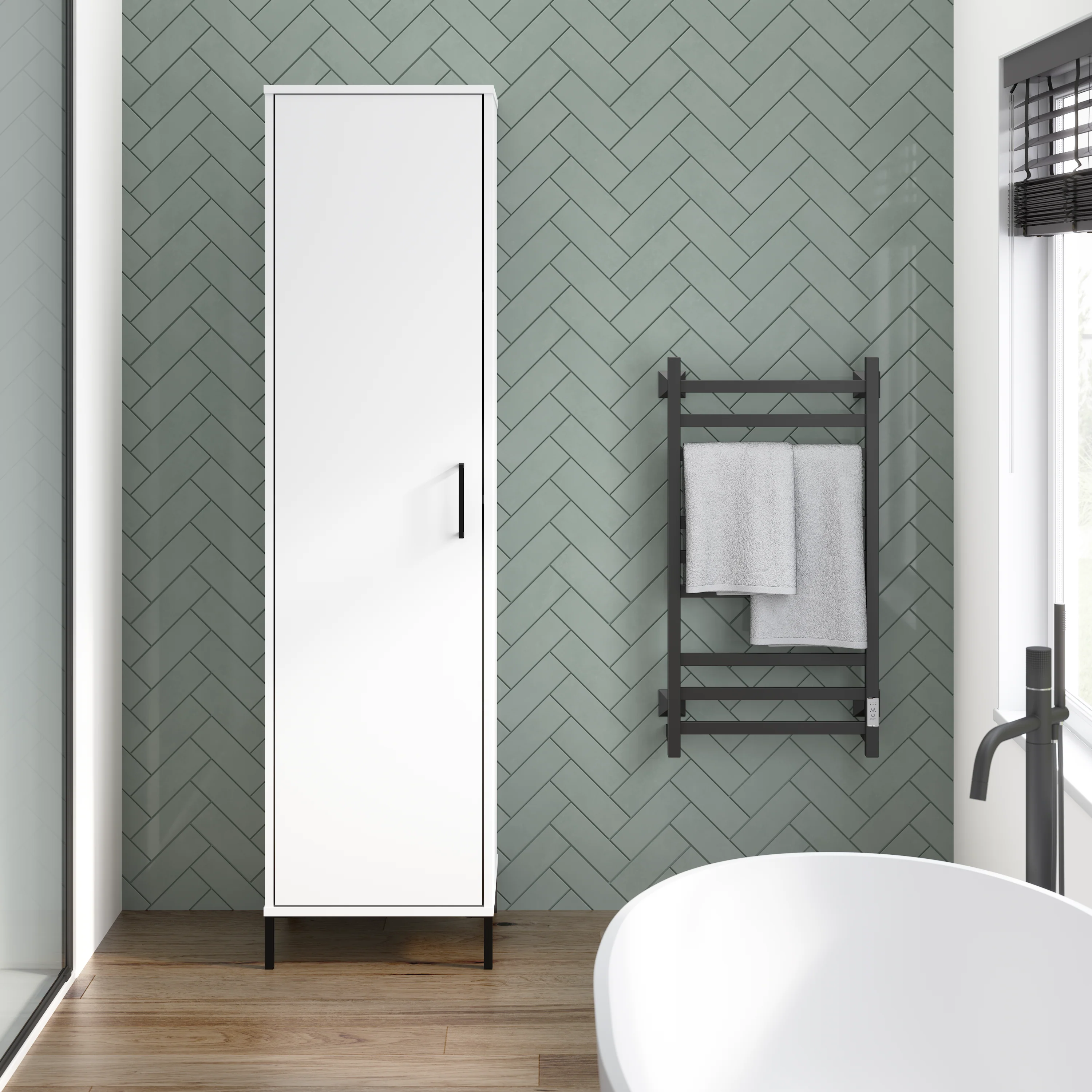 Essence Narrow Bathroom Storage Cabinet