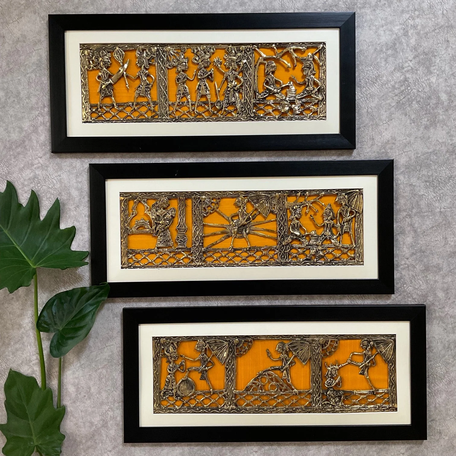 Lord Vishnu - Vamana Avtar Dhokra Divine Wall Hanging - Wall Decor - Home Decor