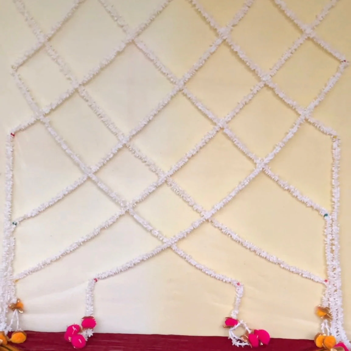 Veni With Yellow & Pink Hanging (Set of 10) - Festive Decoration Wall Hanging