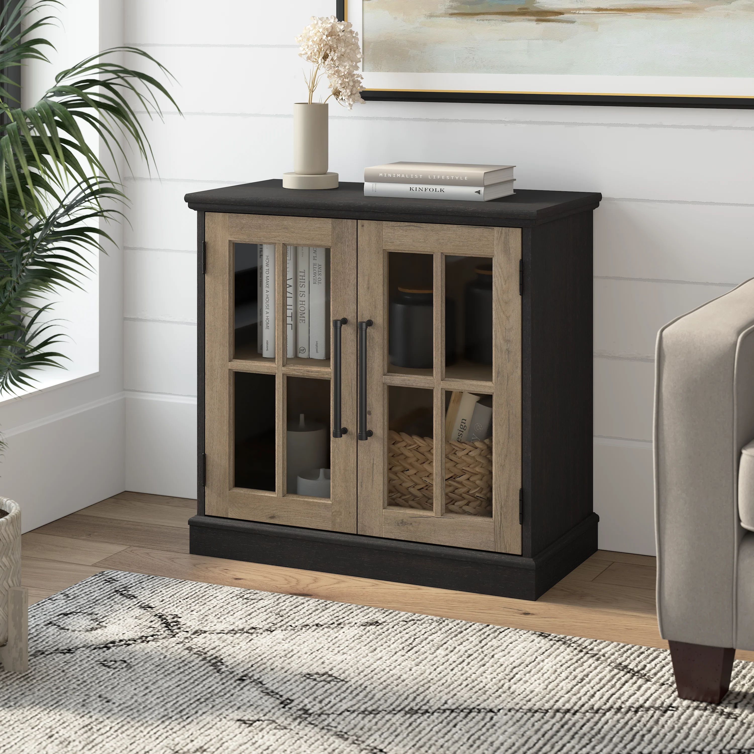 Westbrook 32W Storage Cabinet with Glass Doors