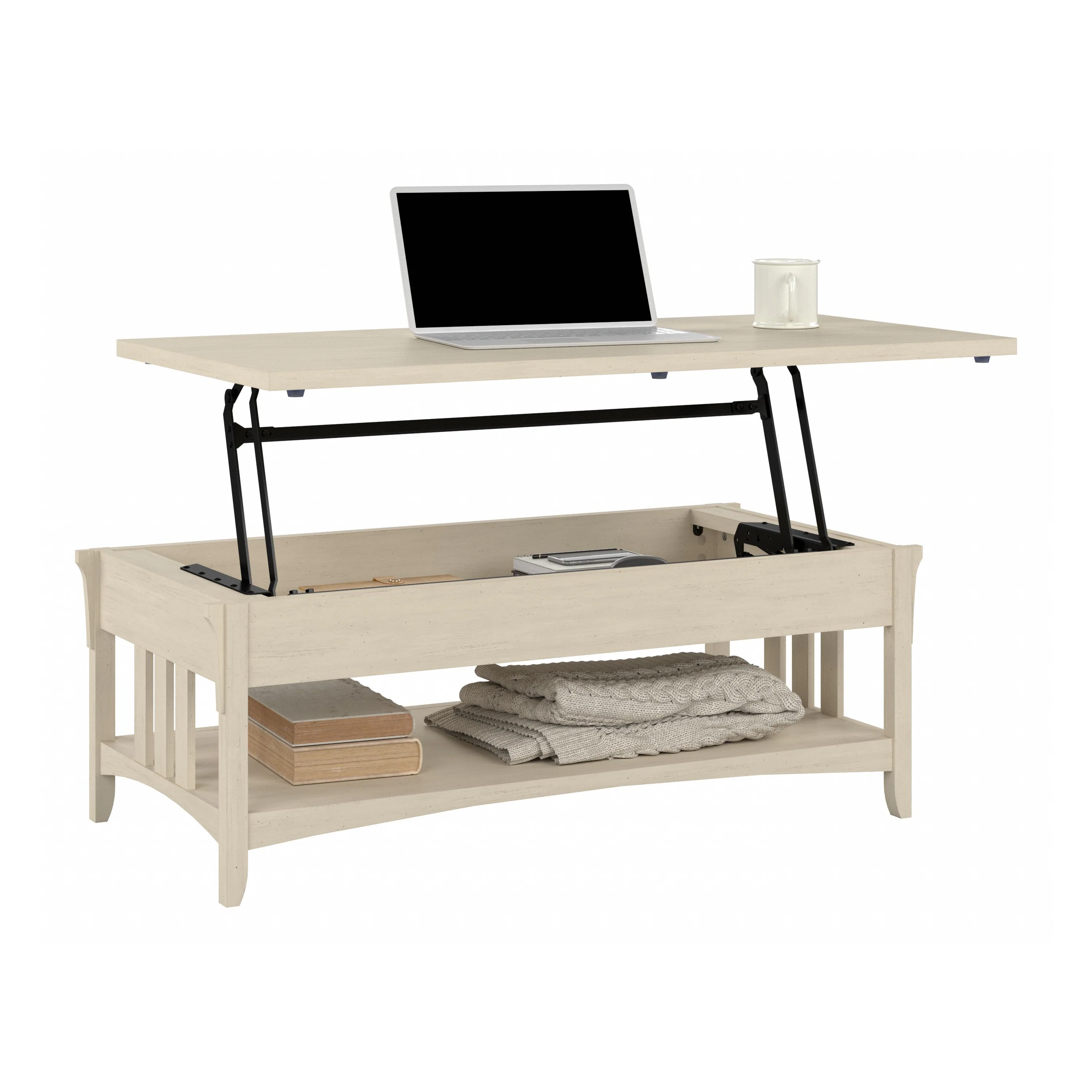 Salinas Lift Top Coffee Table Desk with Storage