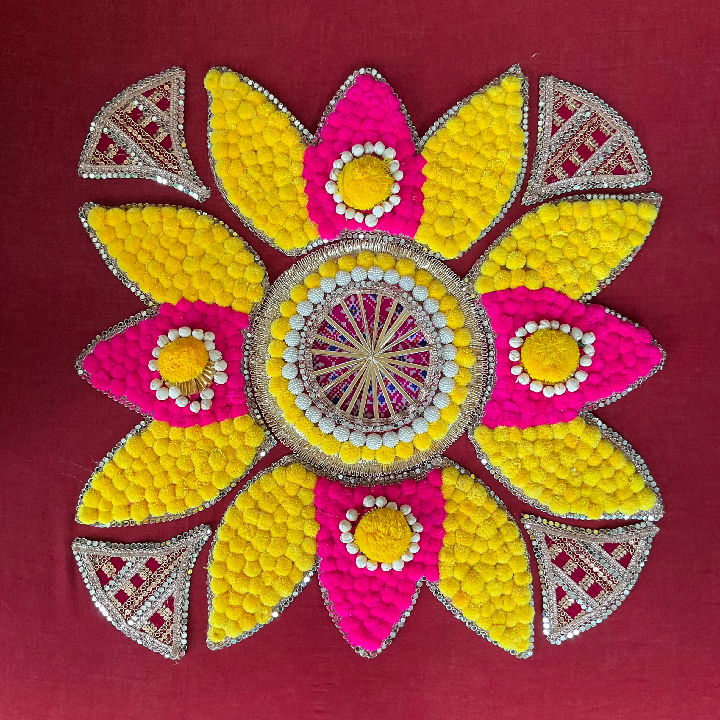 Decorative Rangoli Mat - Festive Diwali Decor