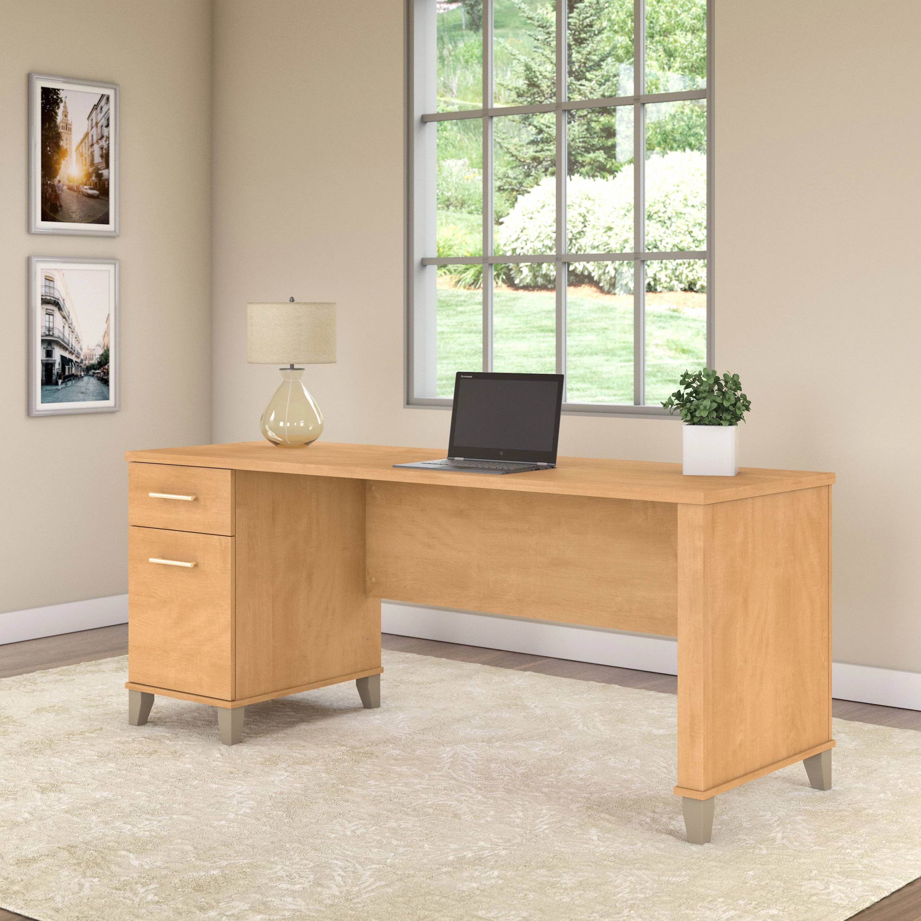 Somerset 72W Office Desk with Drawers