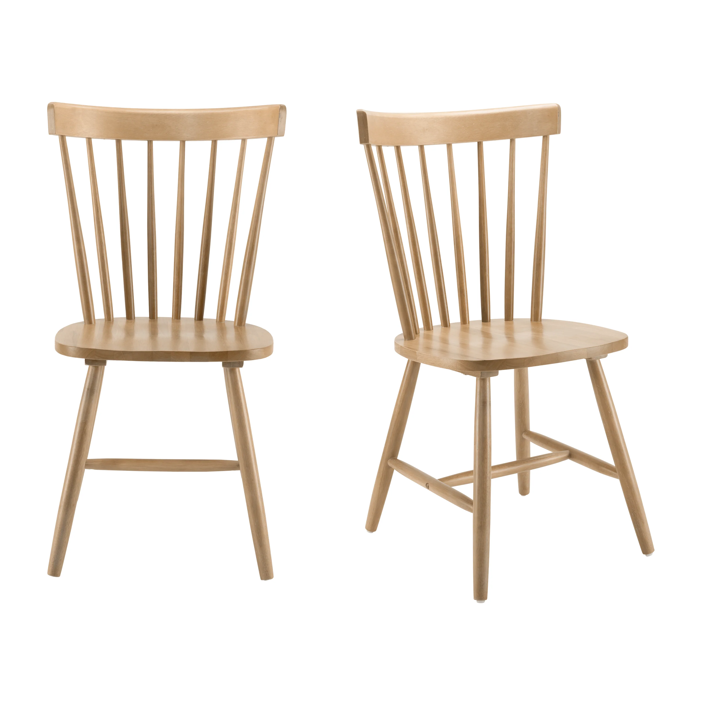 Windsor High Back Spindle Dining Chairs - Set of 2