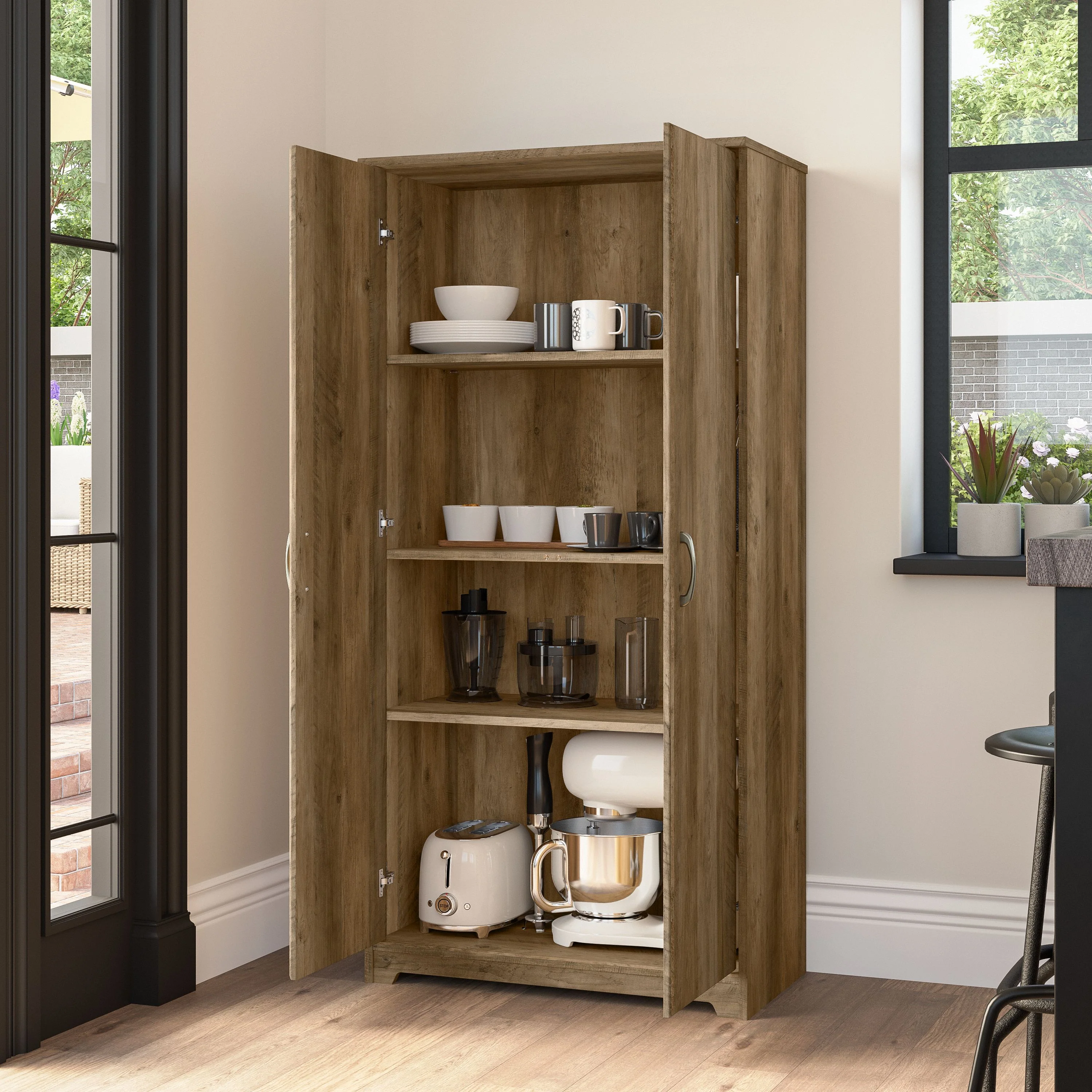 Cabot Tall Storage Cabinet with Doors