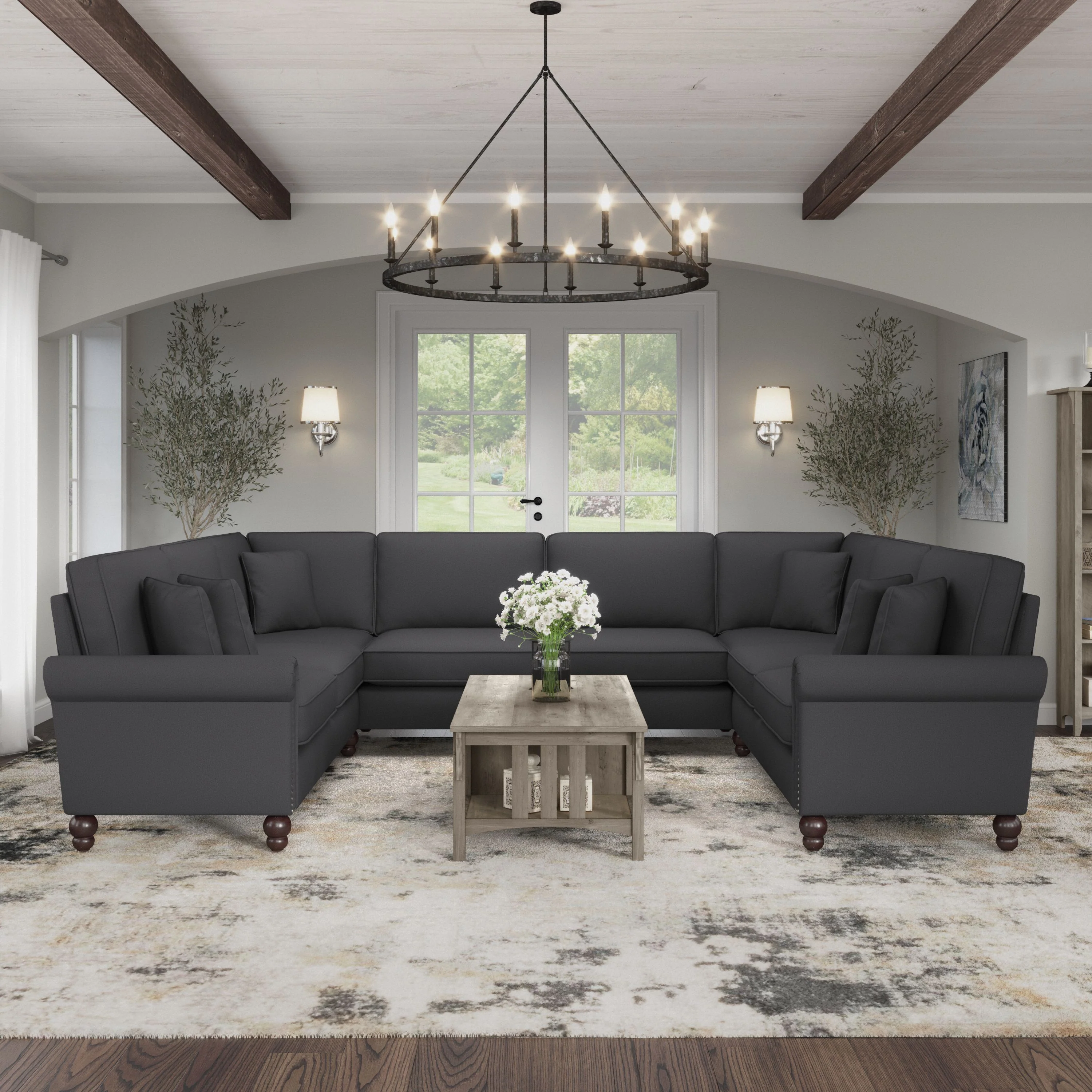 Coventry 125W U Shaped Sectional Couch
