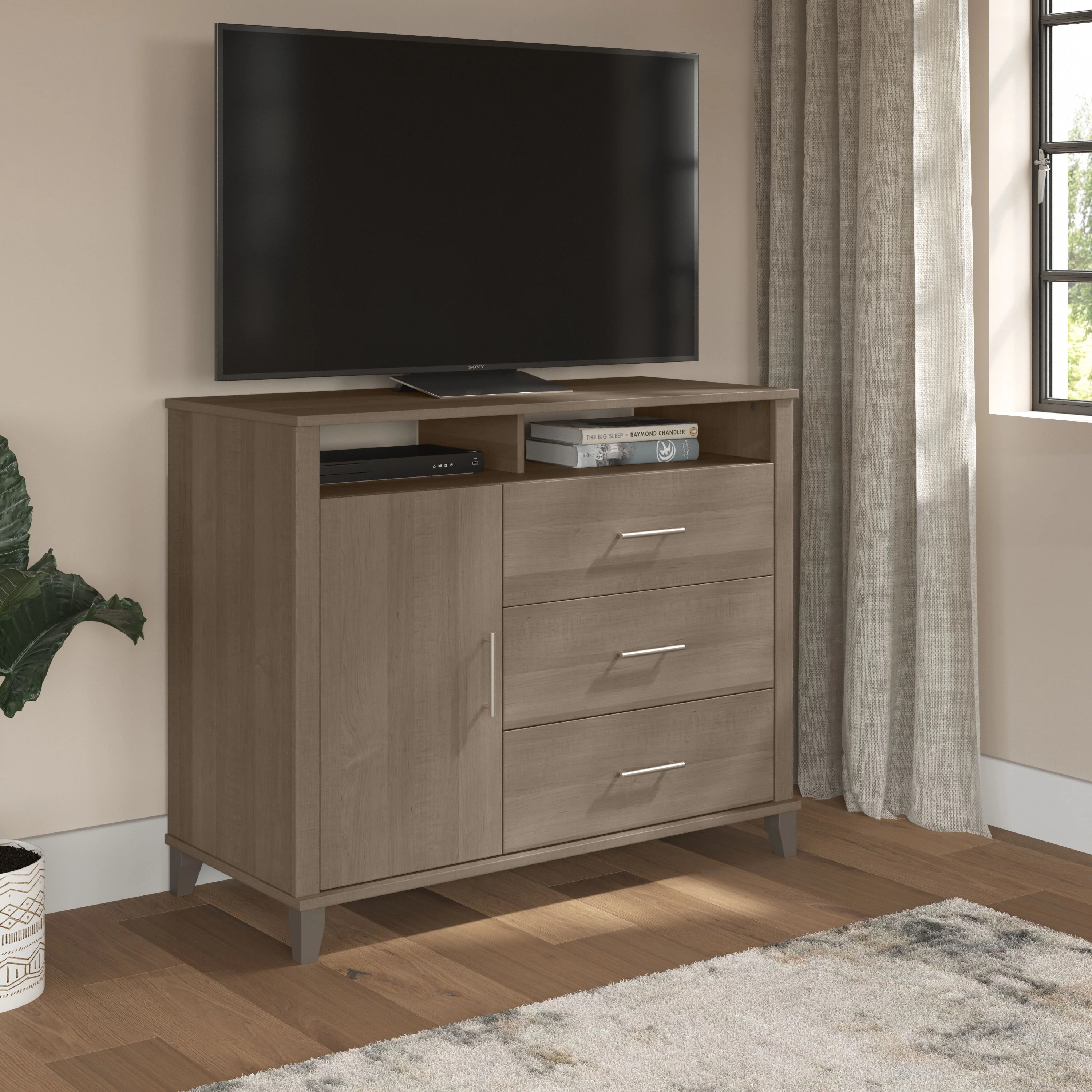 Somerset 3 Drawer Dresser and Bedroom TV Stand