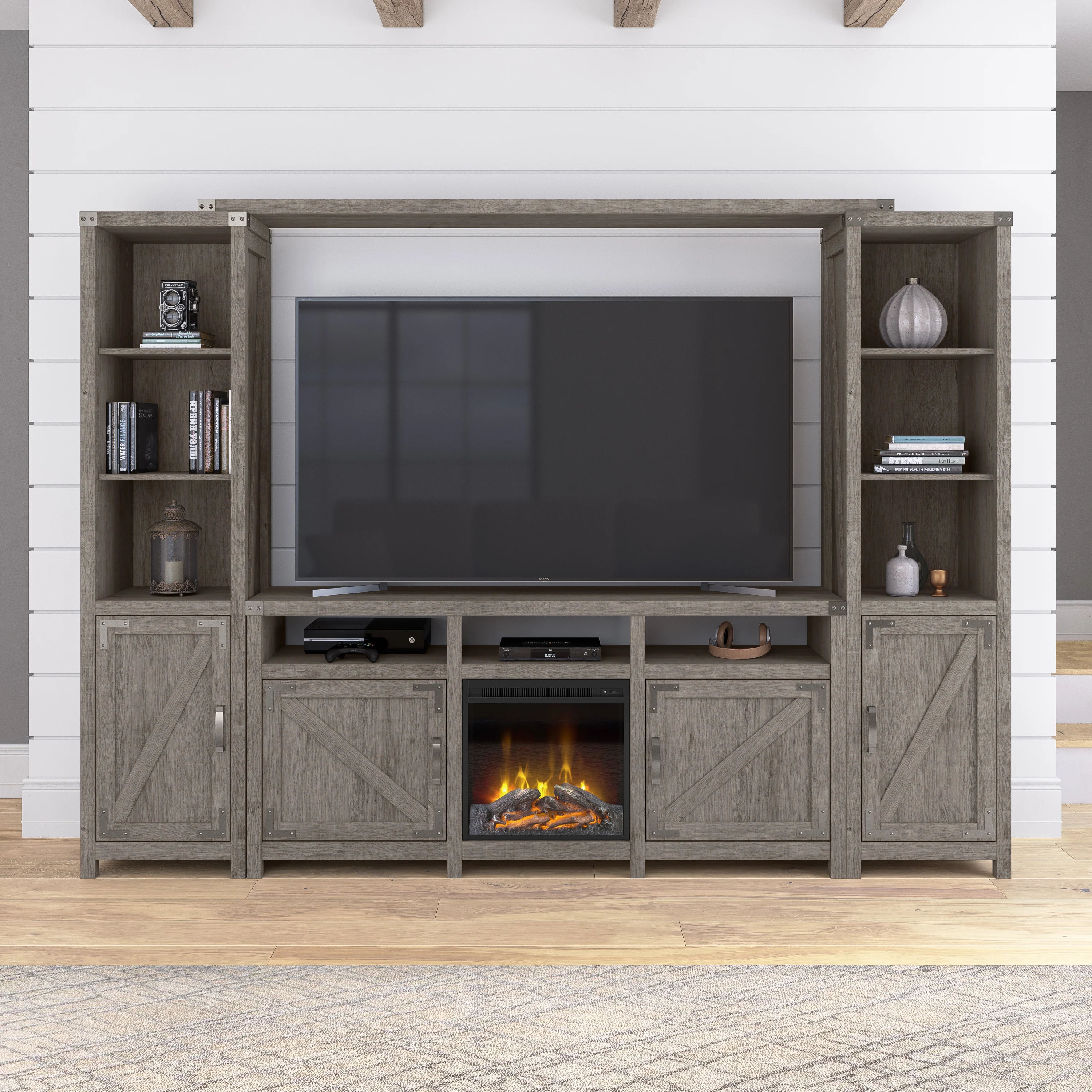 Knoxville 65W Farmhouse TV Stand for 75 Inch TV