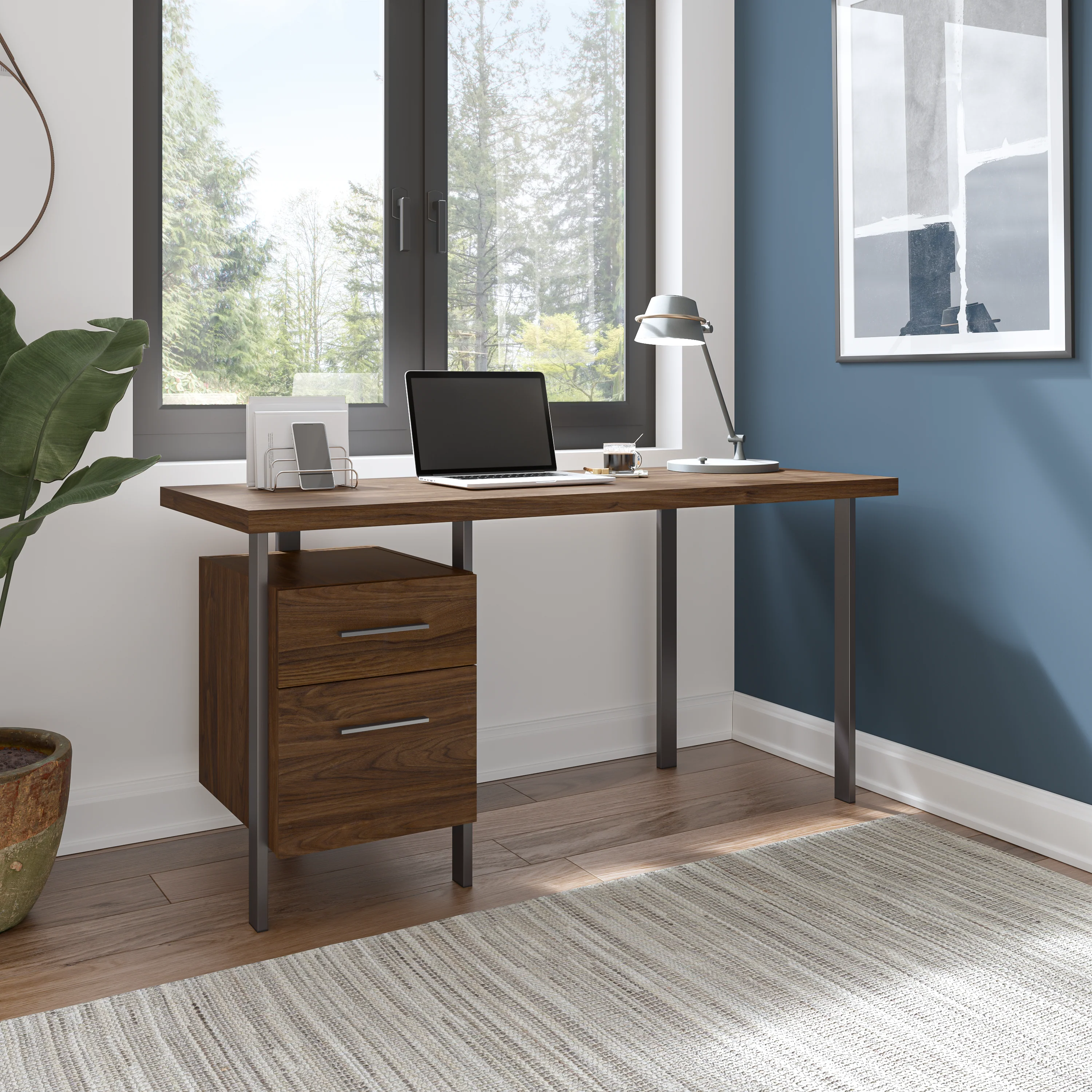 Architect 60W Writing Desk with Drawers
