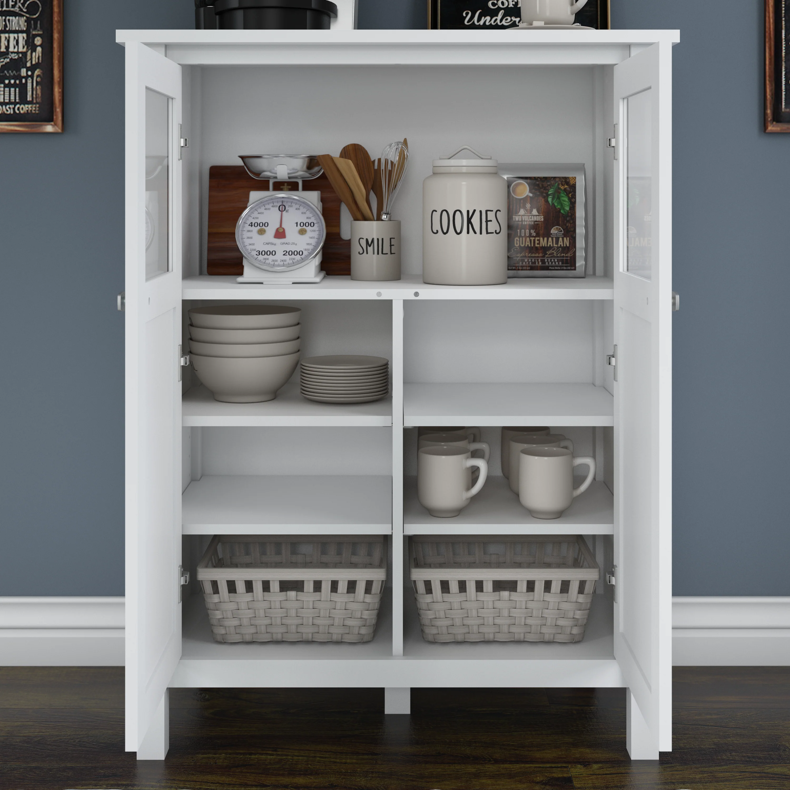 Broadview Bar Cabinet with Wine Storage