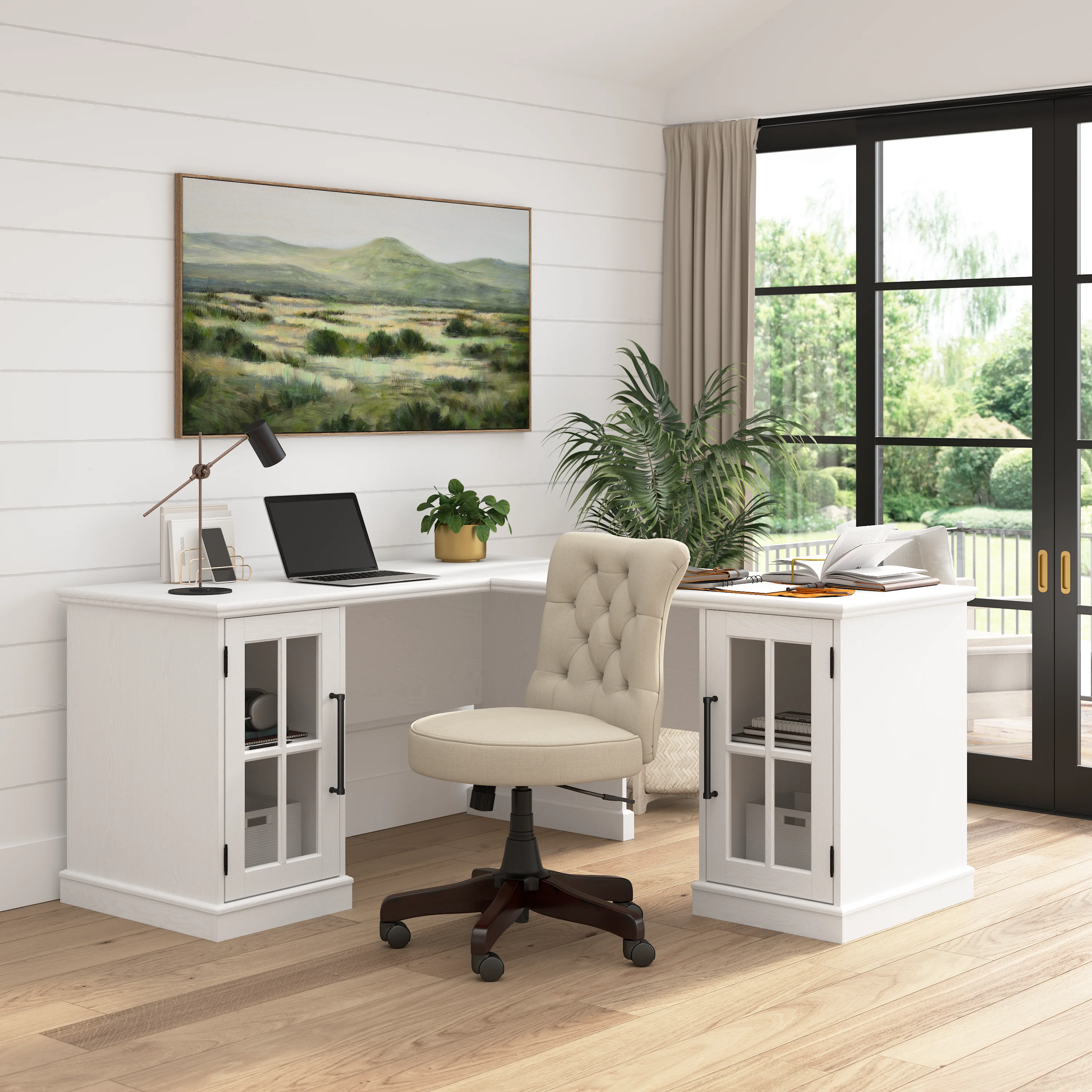 Westbrook 60W L Shaped Desk with Storage