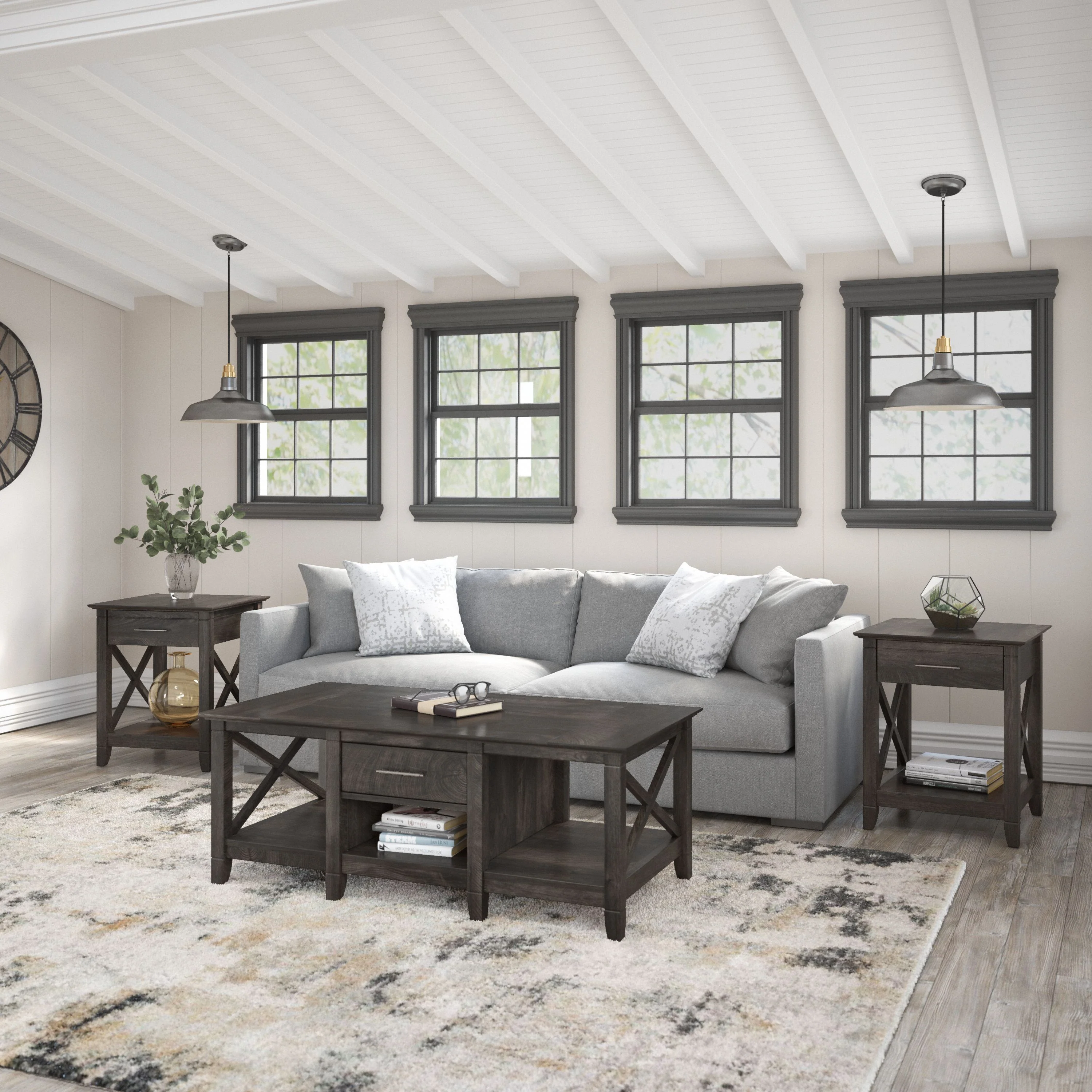 Key West Coffee Table with Set of 2 End Tables