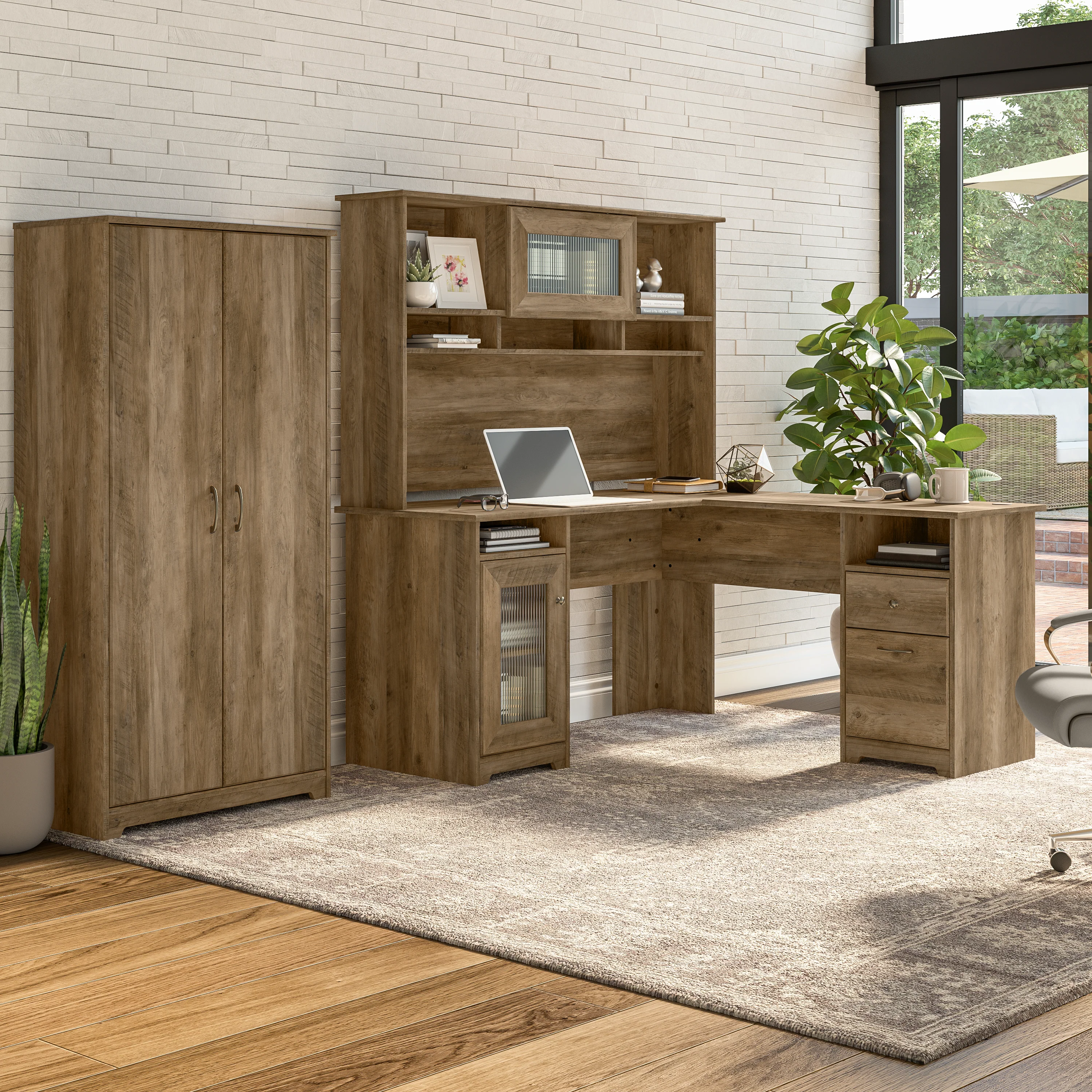 Cabot Tall Storage Cabinet with Doors