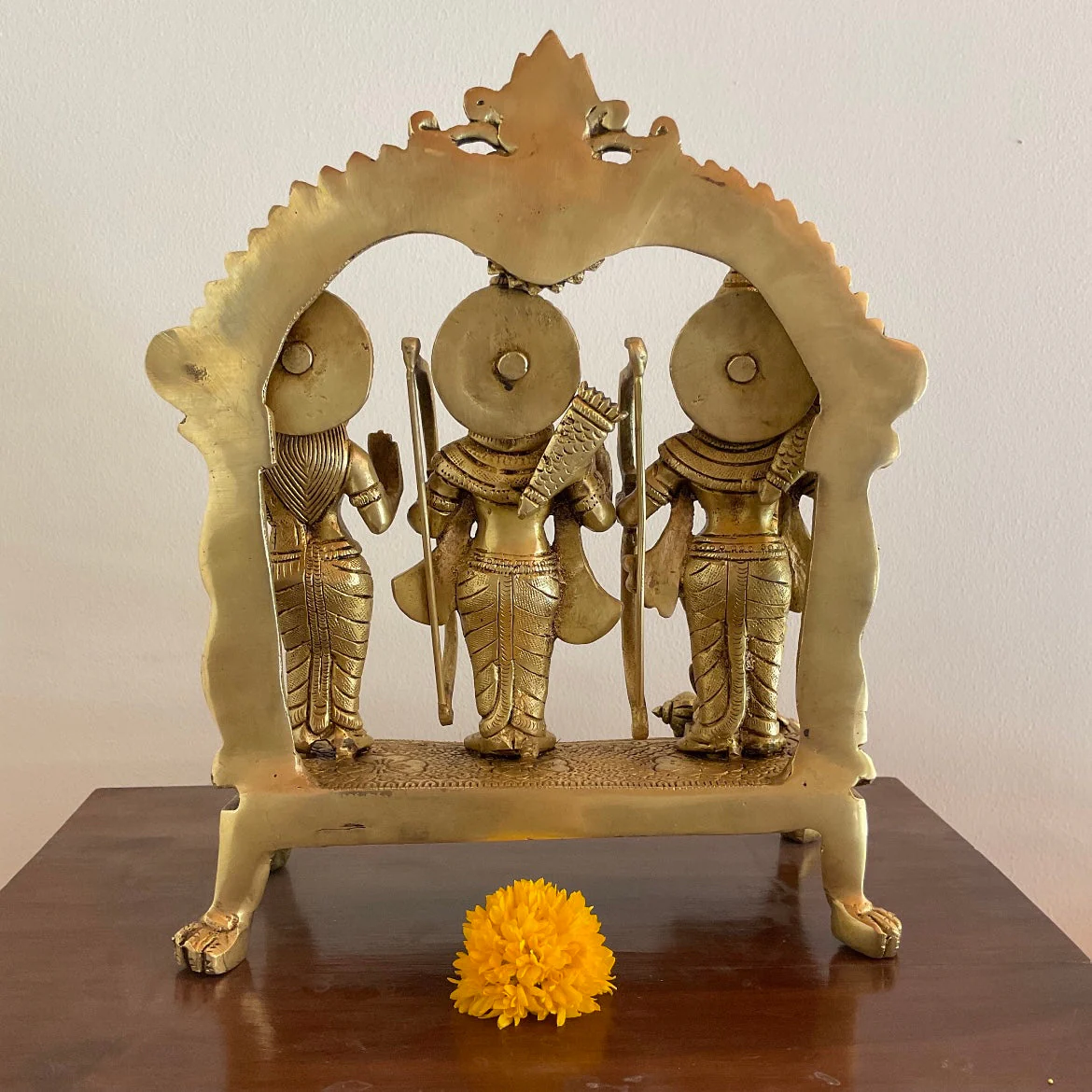 11.5 Inches Ram Darbar Brass Idol Statue