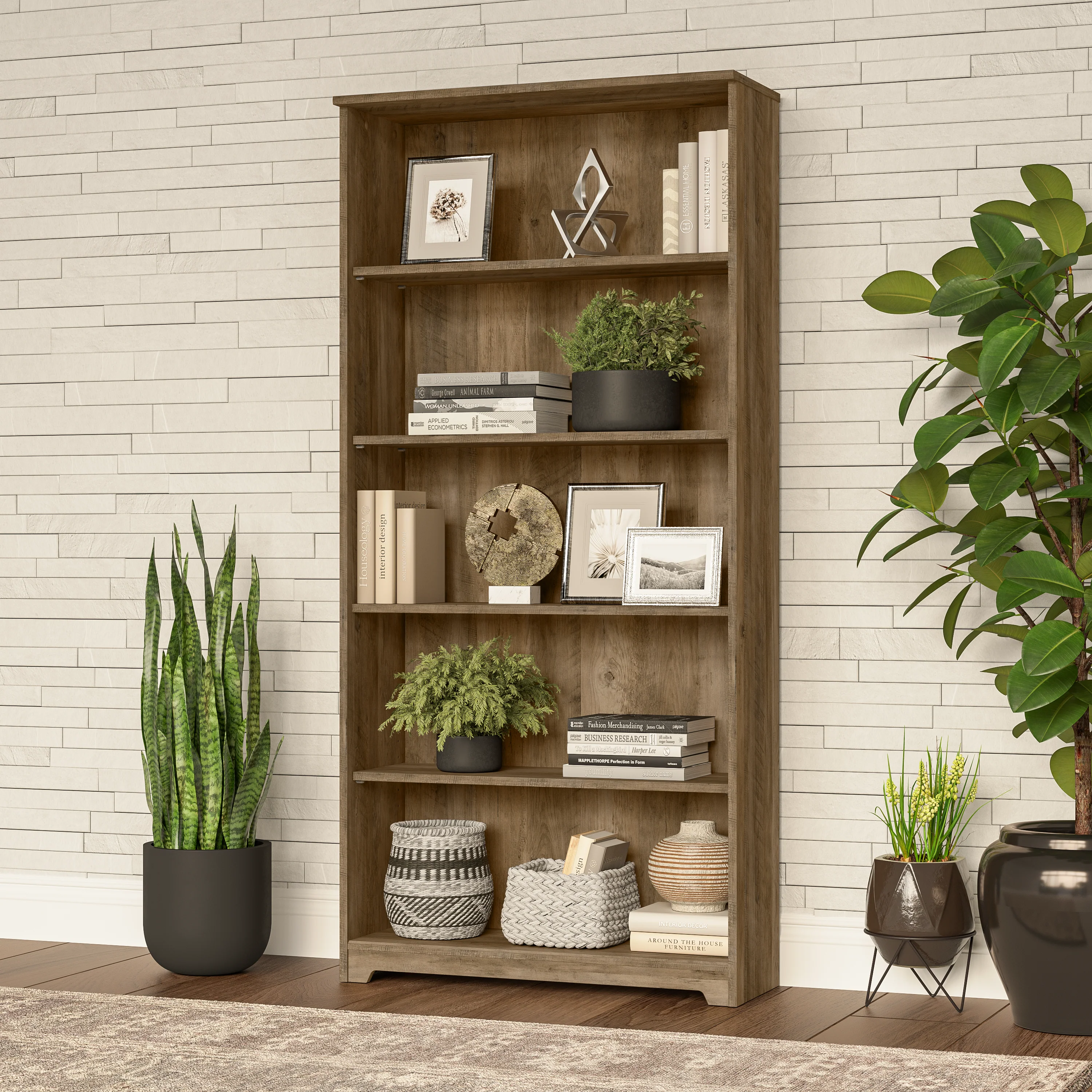 Cabot Tall 5 Shelf Bookcase