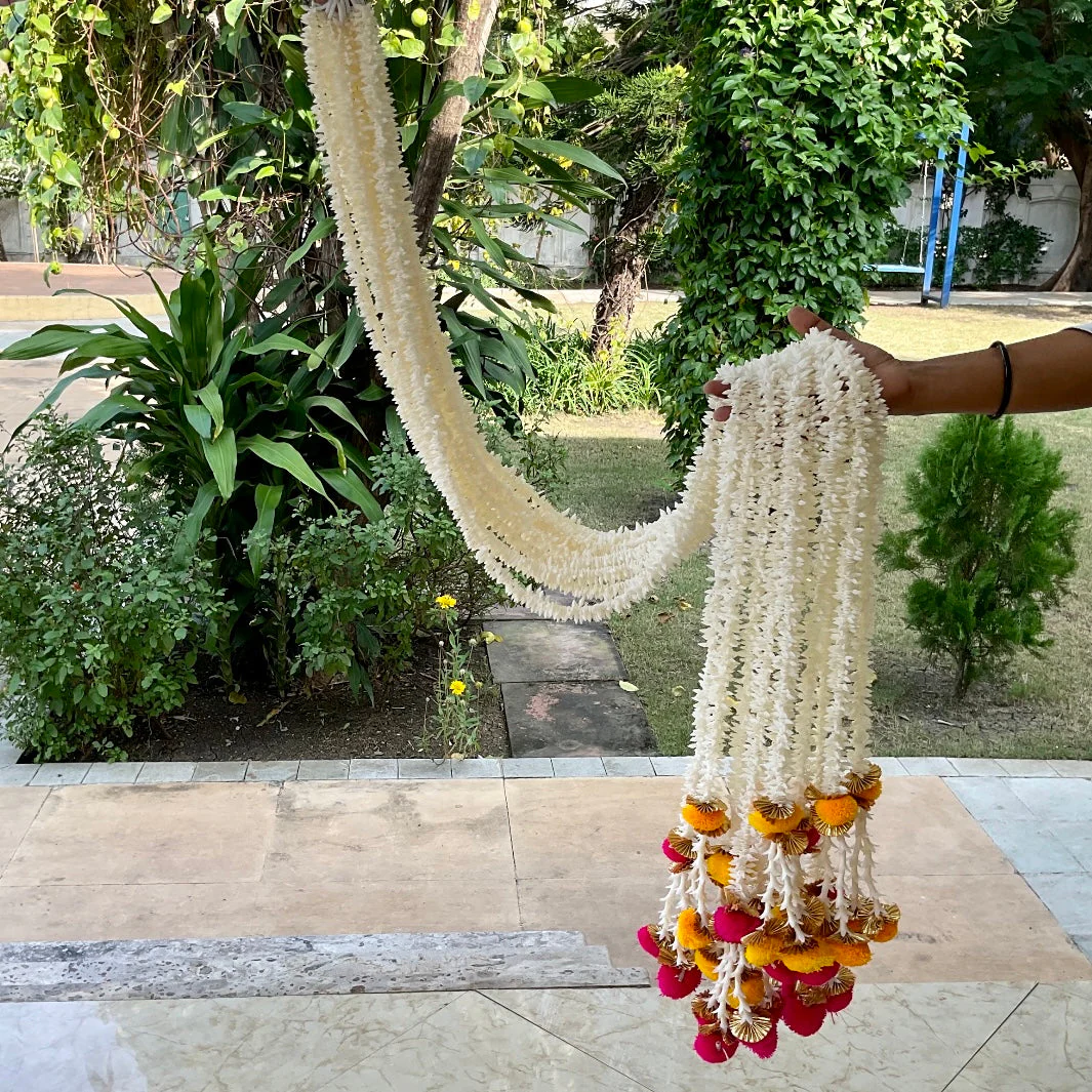 Veni With Yellow & Pink Hanging (Set of 10) - Festive Decoration Wall Hanging