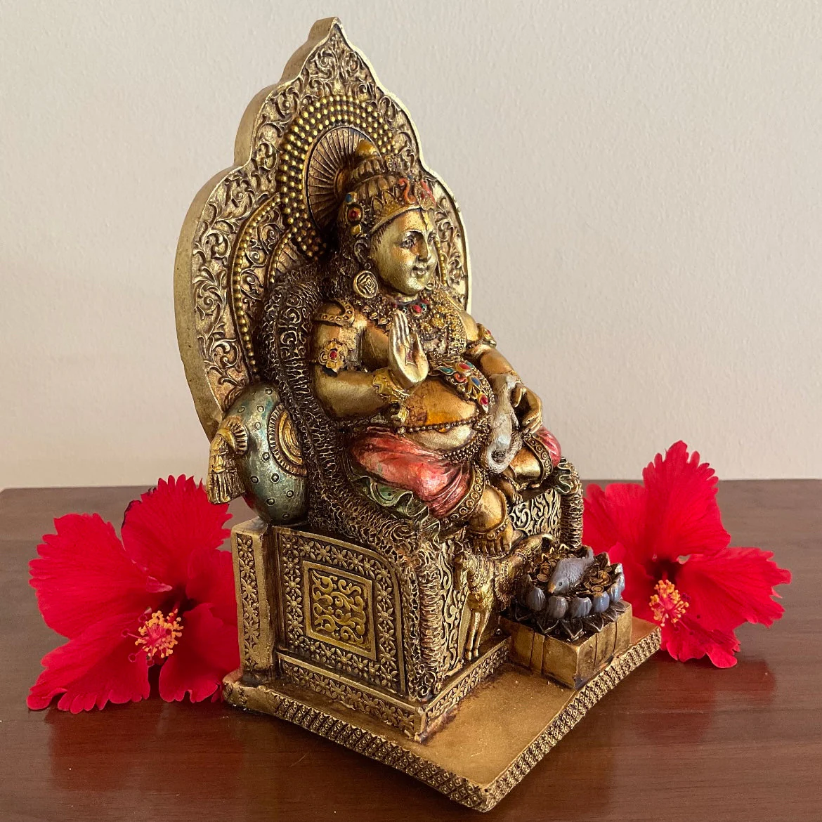 Kuber Statue God of Wealth - Marble Dust Resin Idol