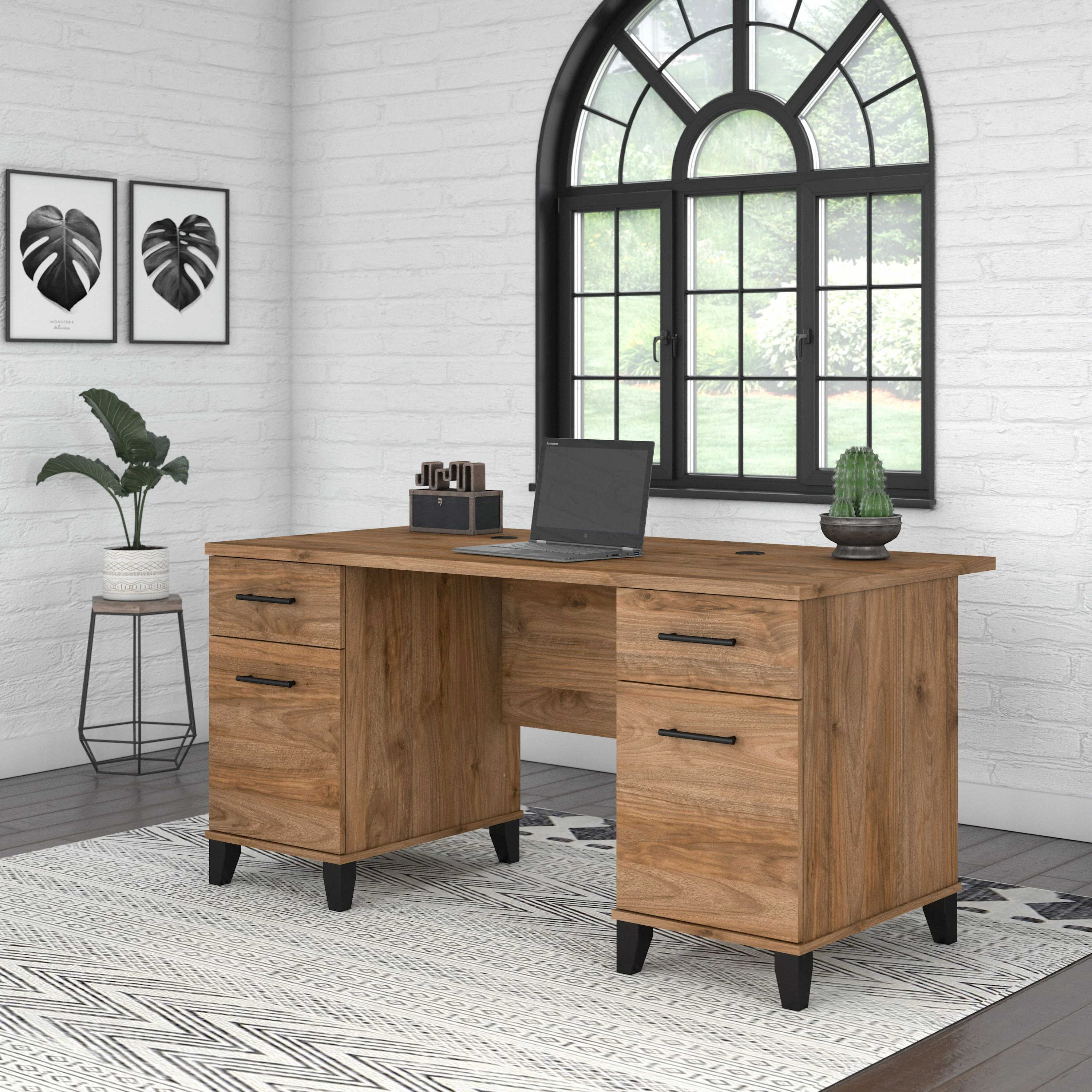 Somerset 60W Office Desk with Drawers