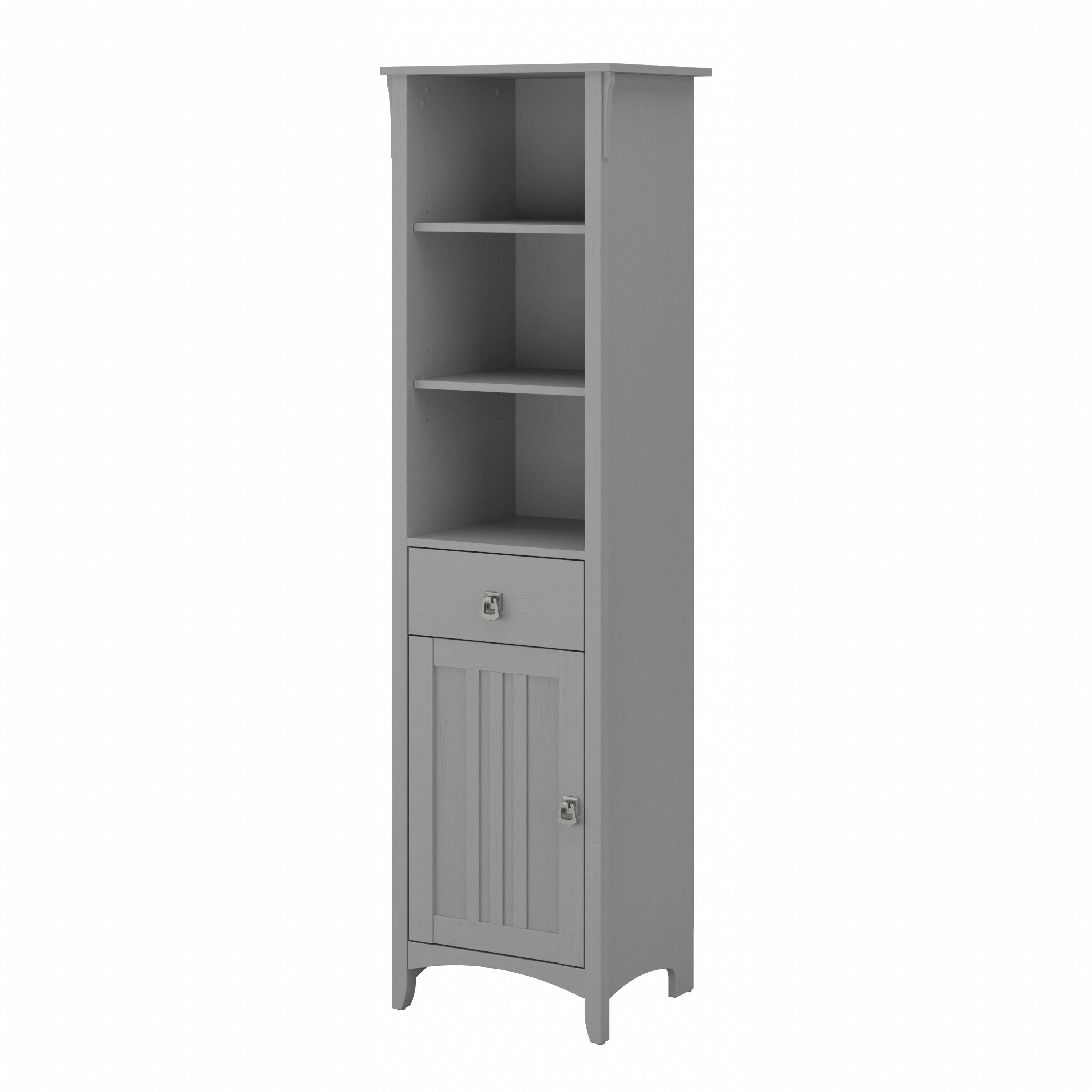 Salinas Tall Narrow Bookcase Cabinet