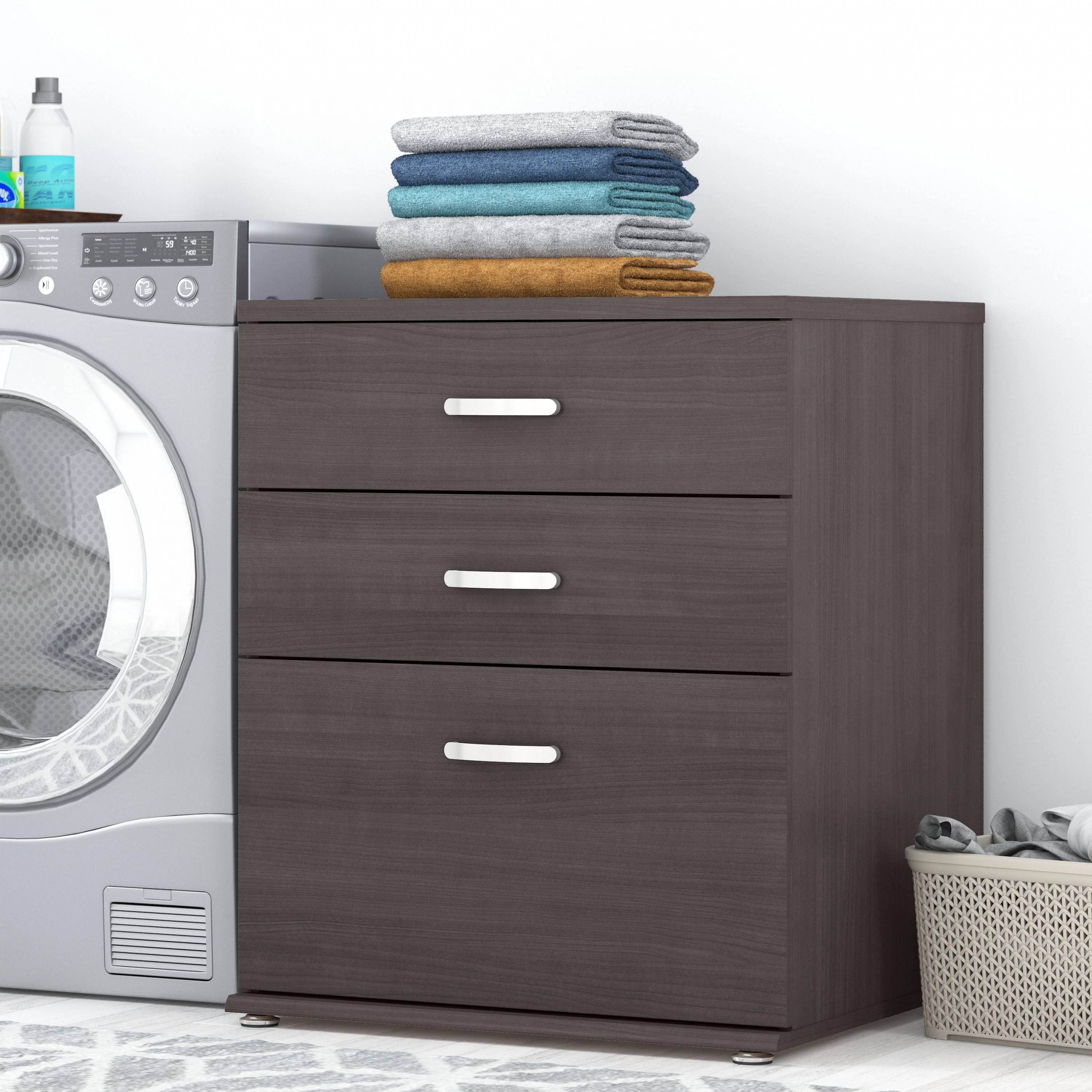 Universal Laundry Room Storage Cabinet with Drawers