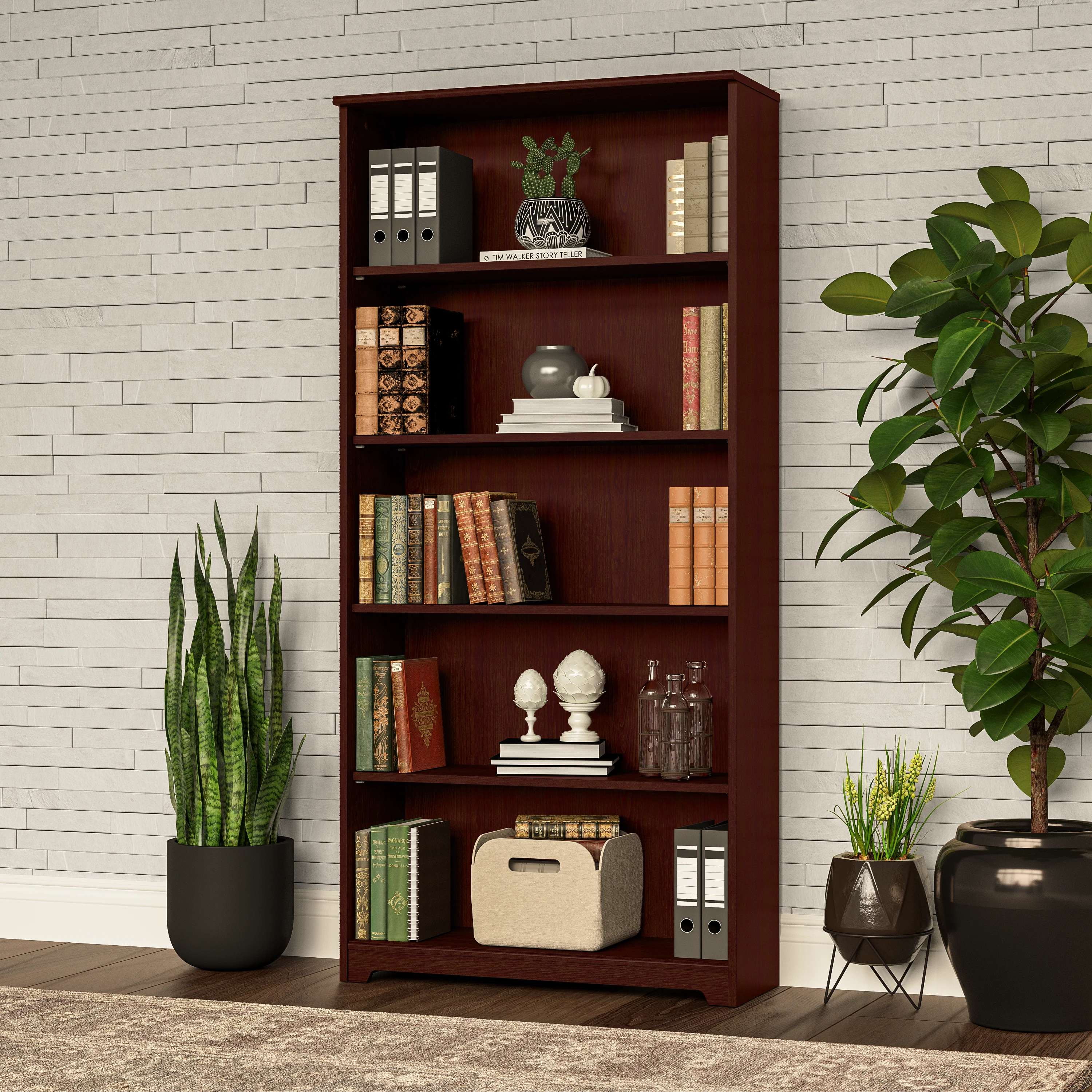 Cabot Tall 5 Shelf Bookcase
