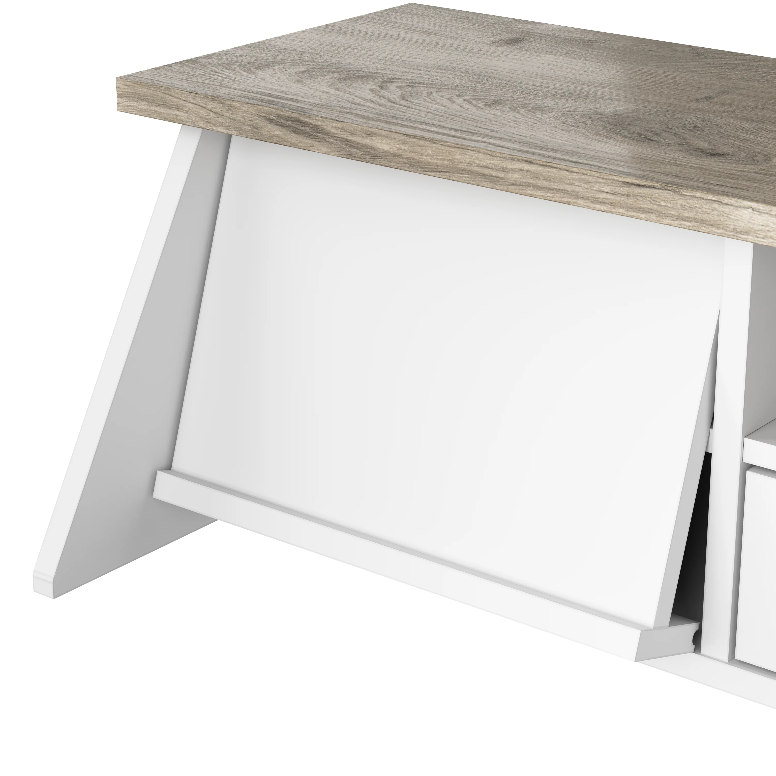 Mayfield 60W L Shaped Computer Desk with Desktop Organizer