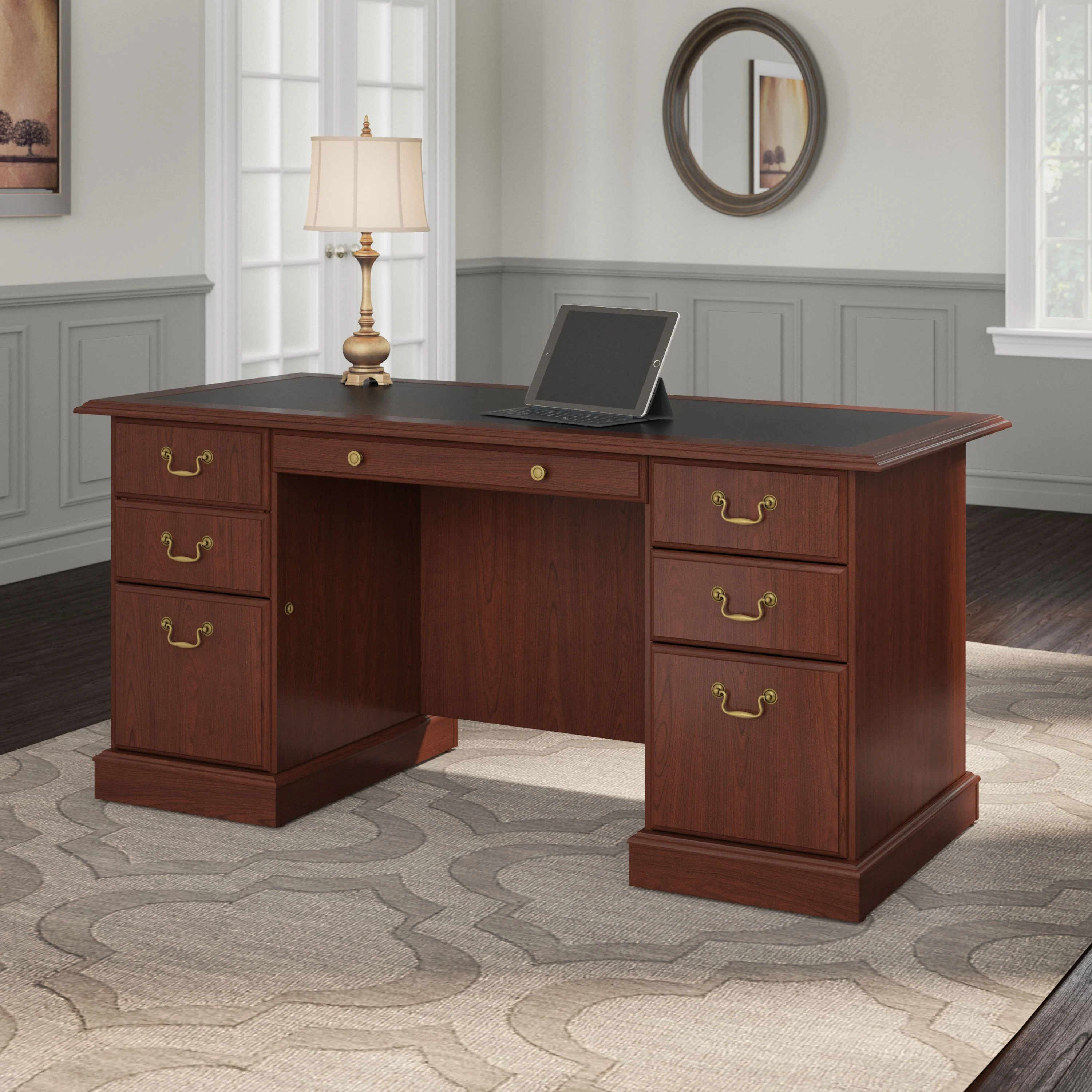 Saratoga Executive Desk with Drawers